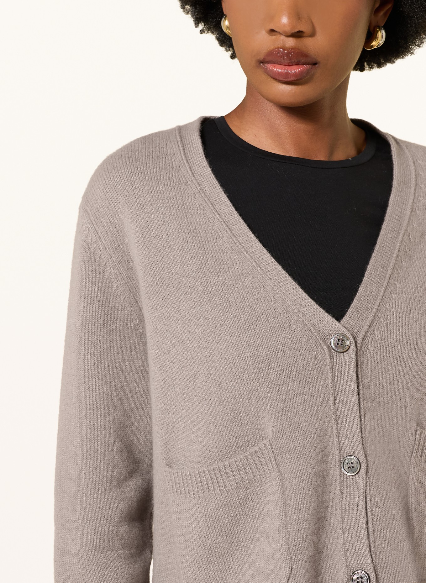 (THE MERCER) N.Y. Cashemere vest: TAUPE