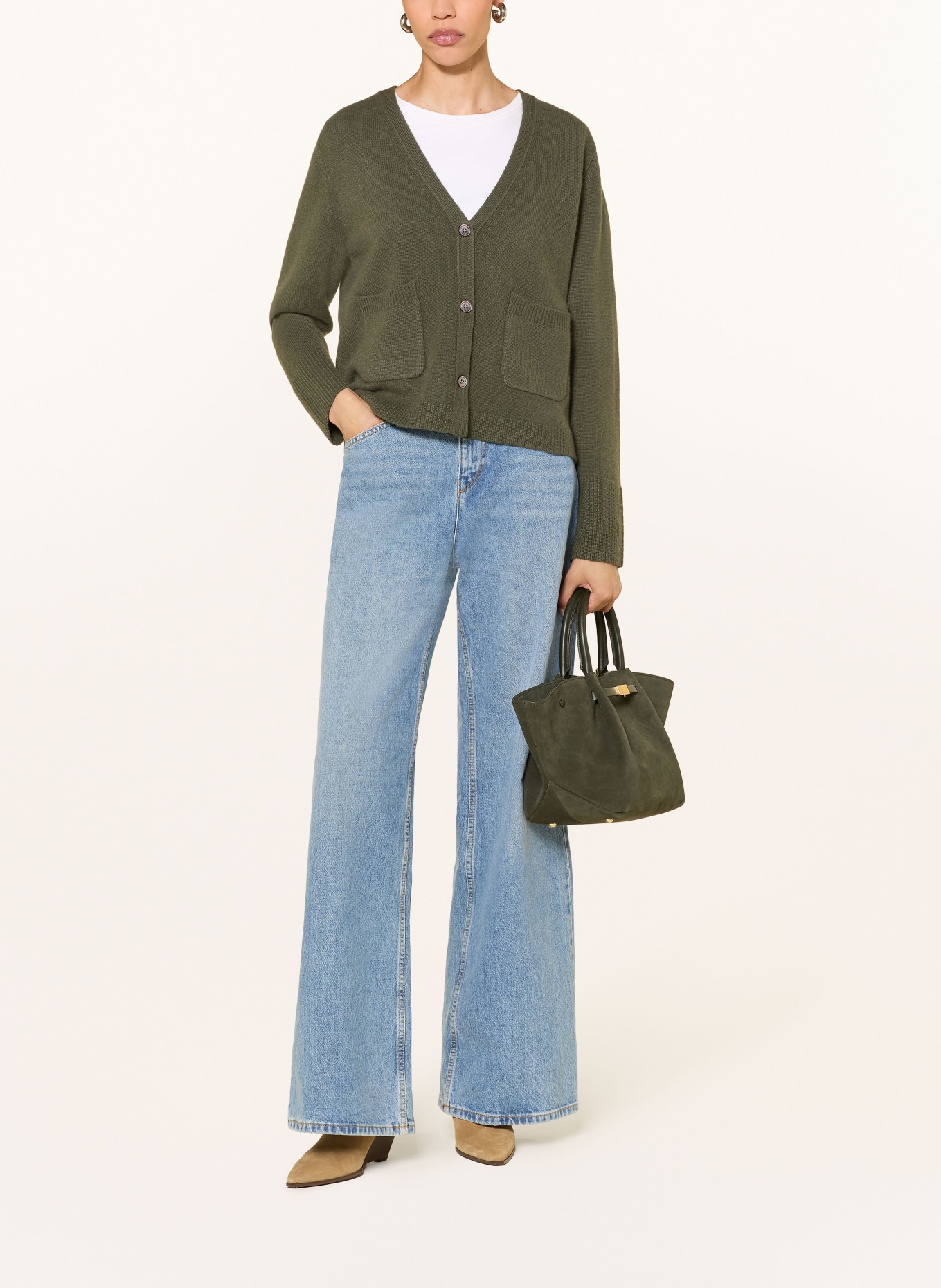(THE MERCER) N.Y. Cashemere vest: KAKI