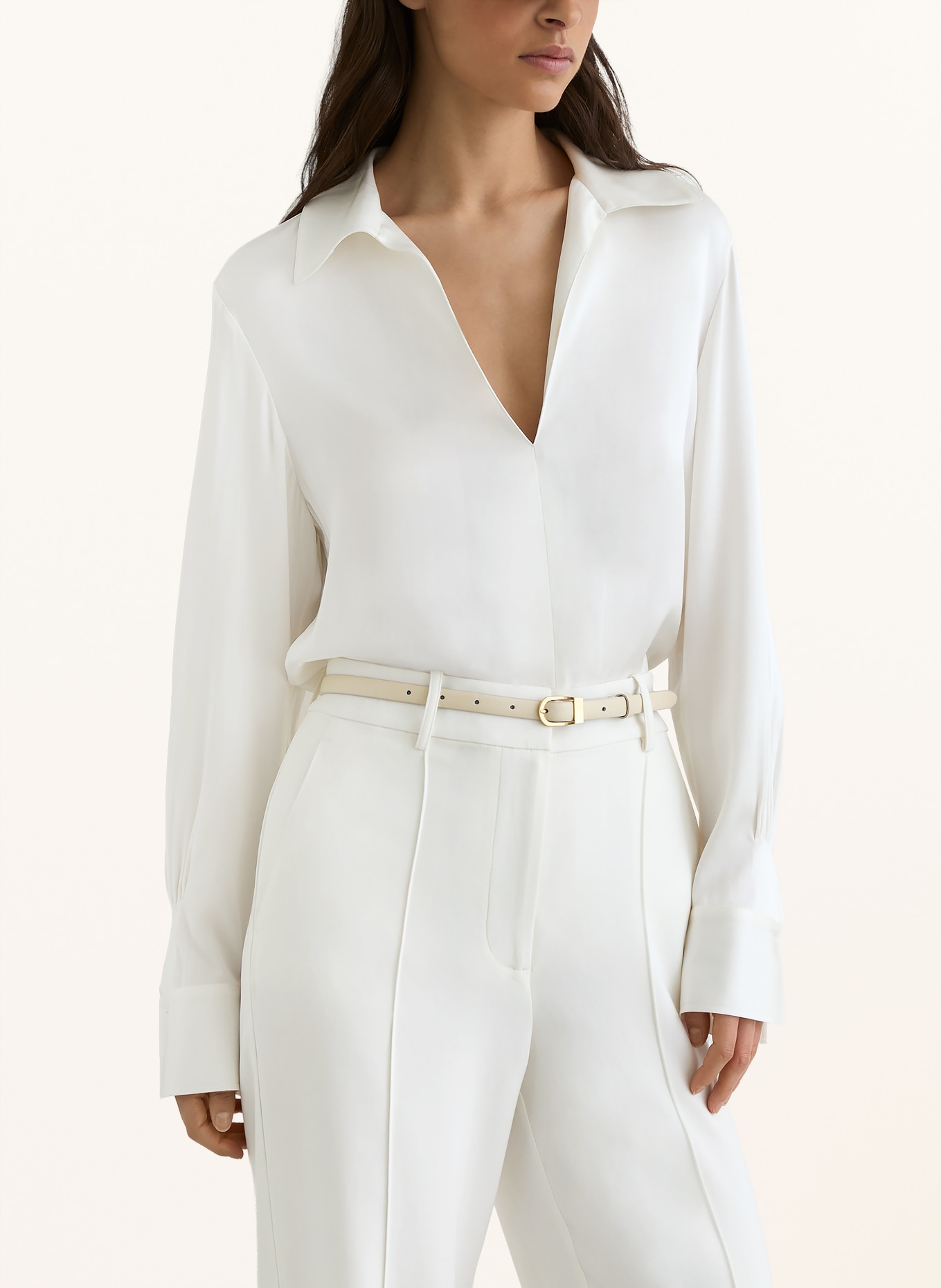REISS Blouse ORLA met zijde: WIT