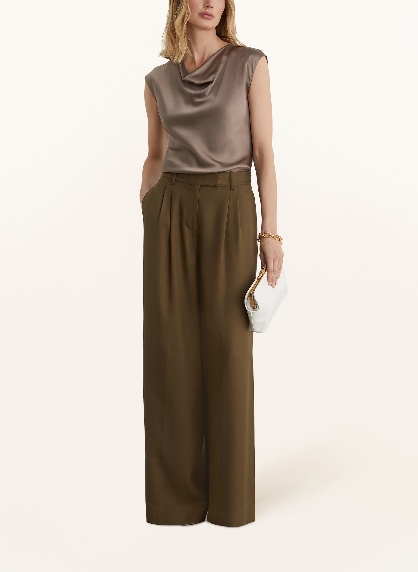 REISS Seidentop CATE: BRAUN