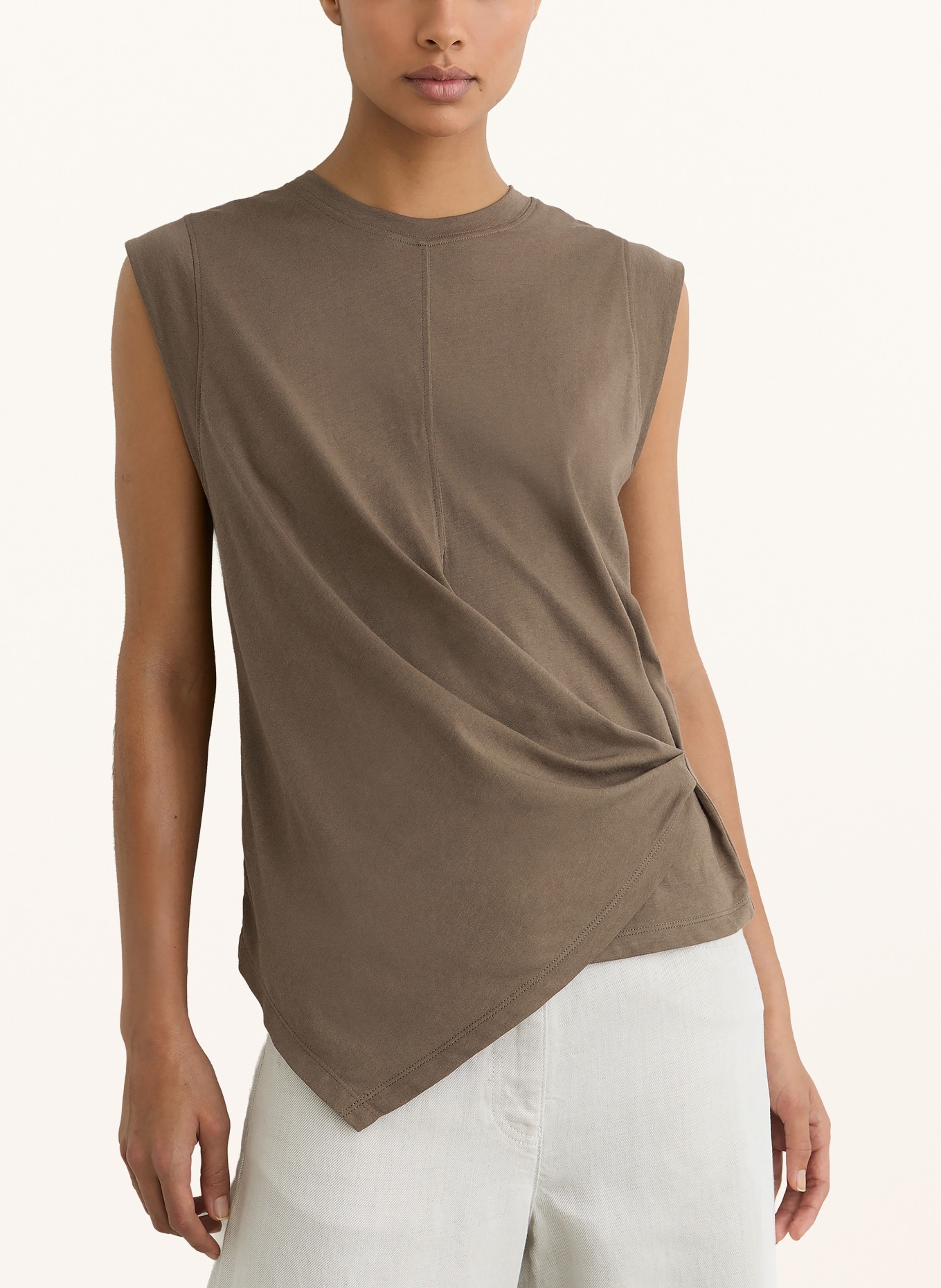 REISS T-Shirt TIA: BRAUN