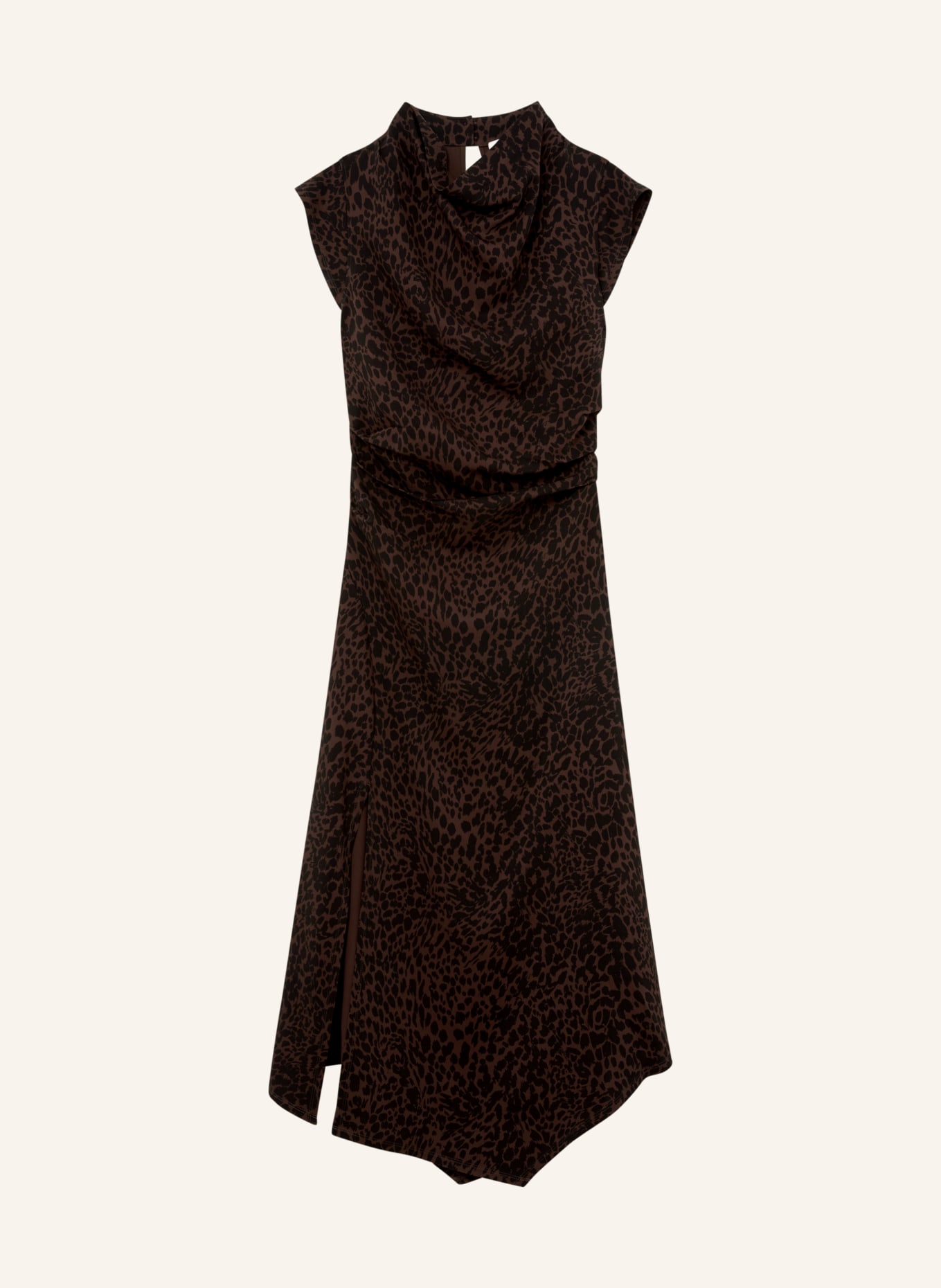 REISS Kleid HARLIE: SCHWARZ / DUNKELBRAUN