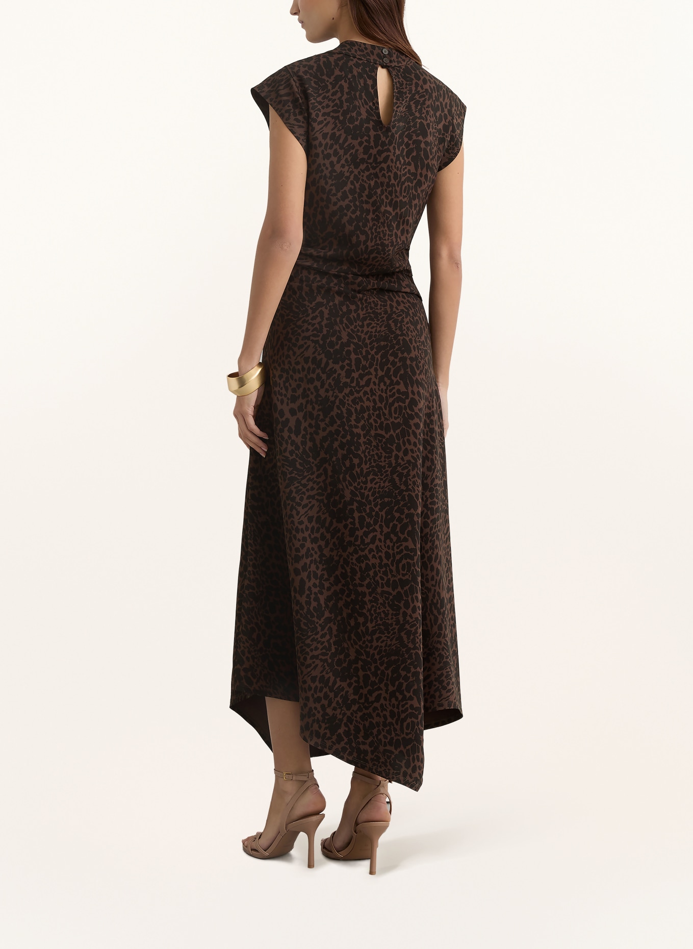 REISS Kleid HARLIE: SCHWARZ / DUNKELBRAUN