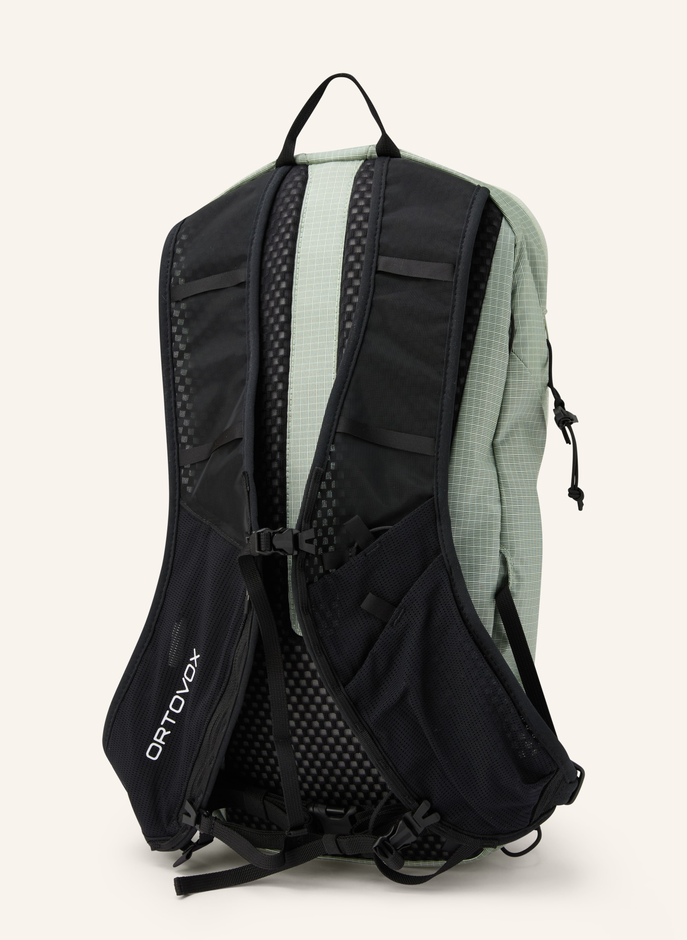 ORTOVOX TRACE 15 L Backpack: LIGHT GREEN / WHITE / BLACK