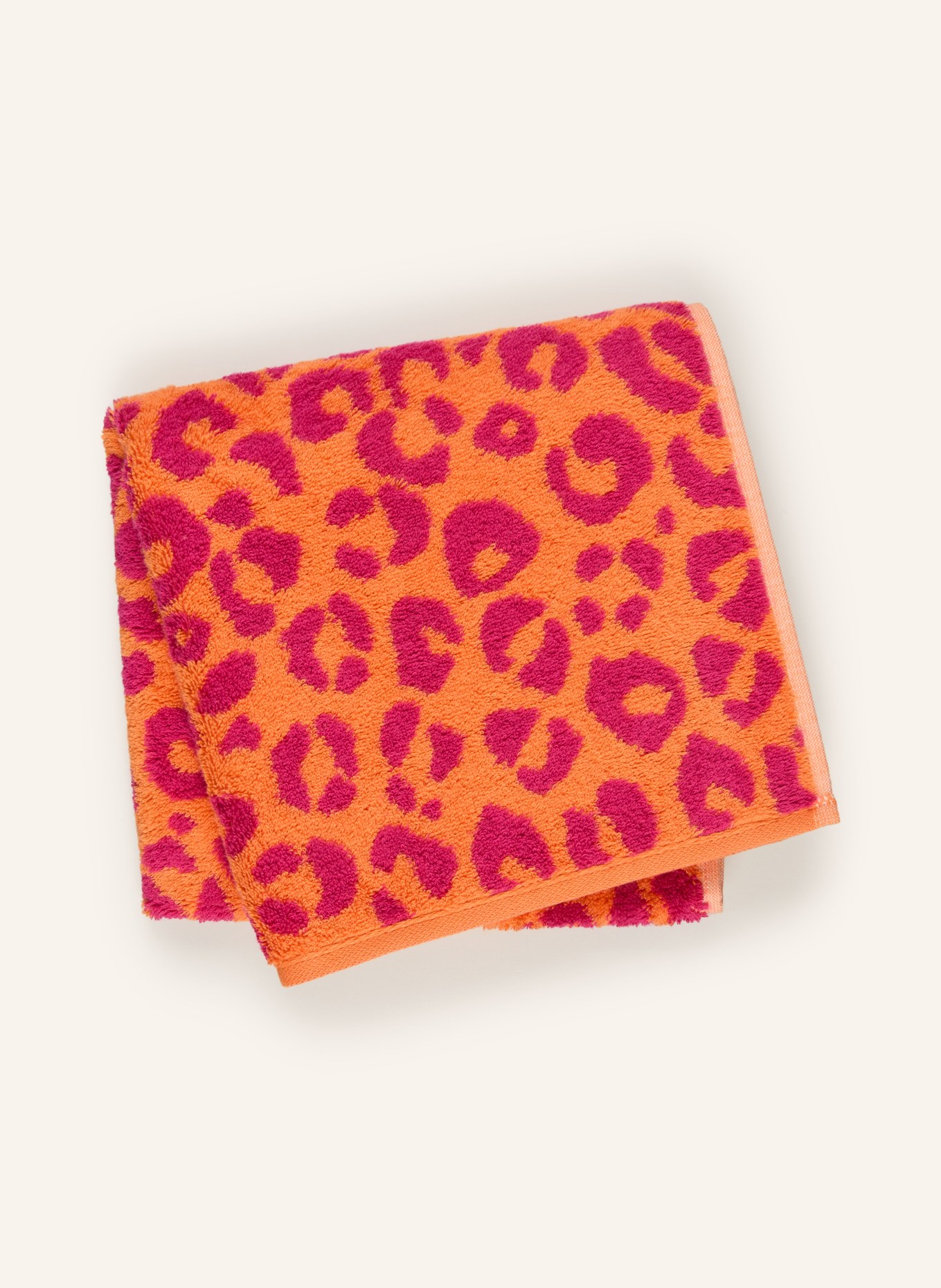 Cawö Ręcznik TWO-TONE LEO: POMARAŃCZOWY / MOCNORÓŻOWY