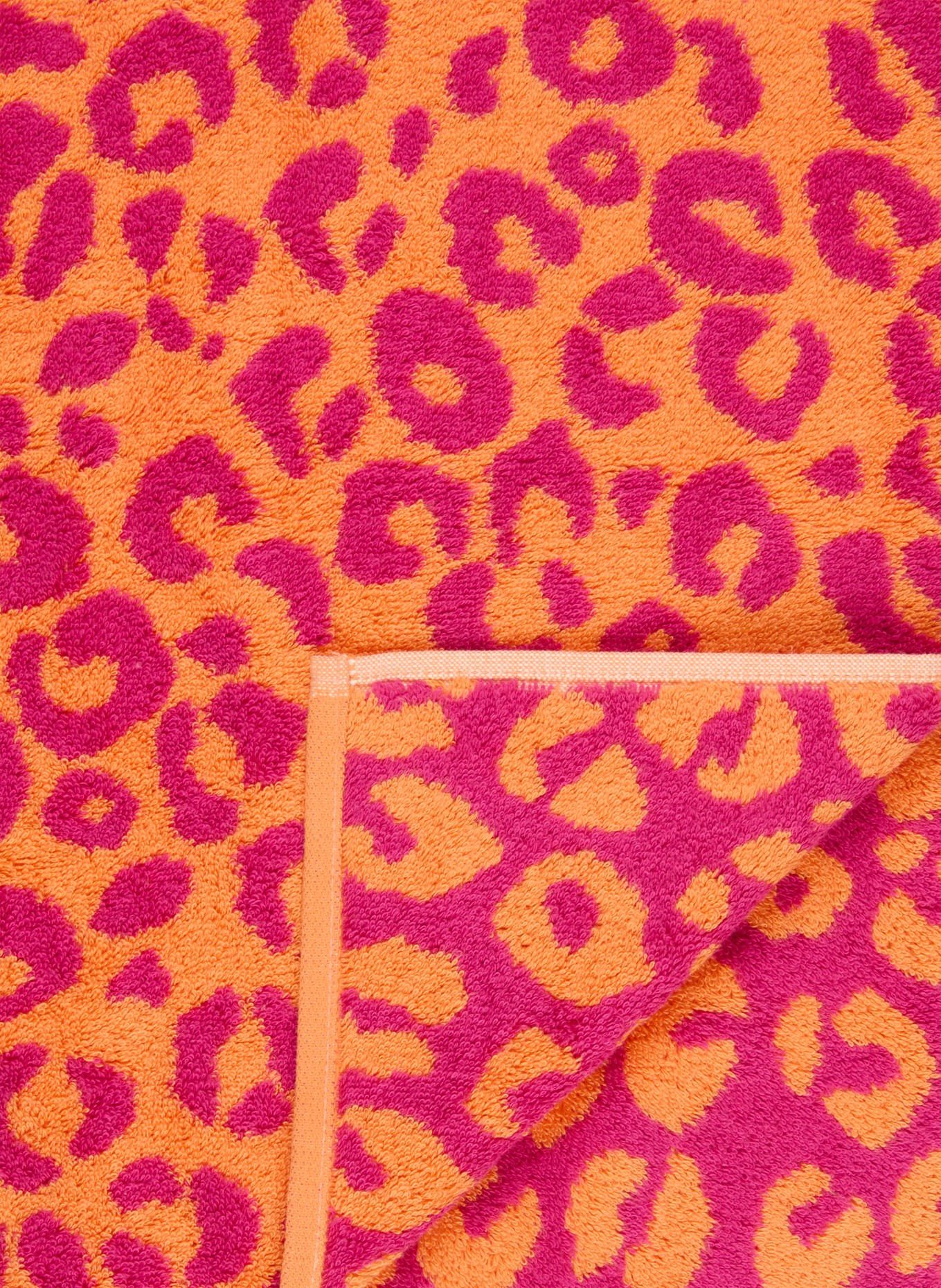 Cawö Ręcznik TWO-TONE LEO: POMARAŃCZOWY / MOCNORÓŻOWY