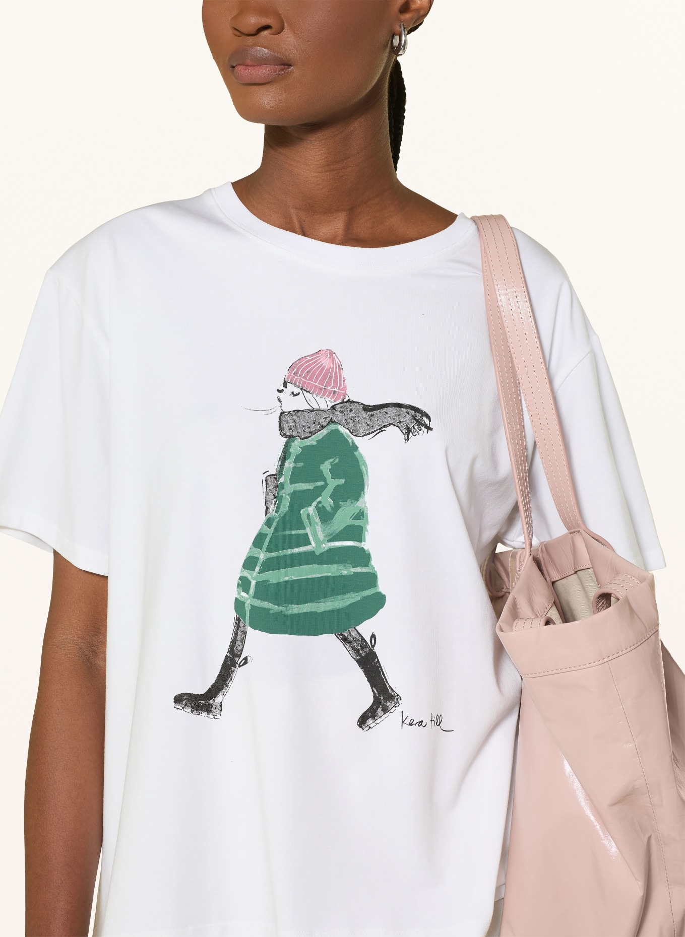 kera till T-shirt: BLANC / GROEN / NOIR