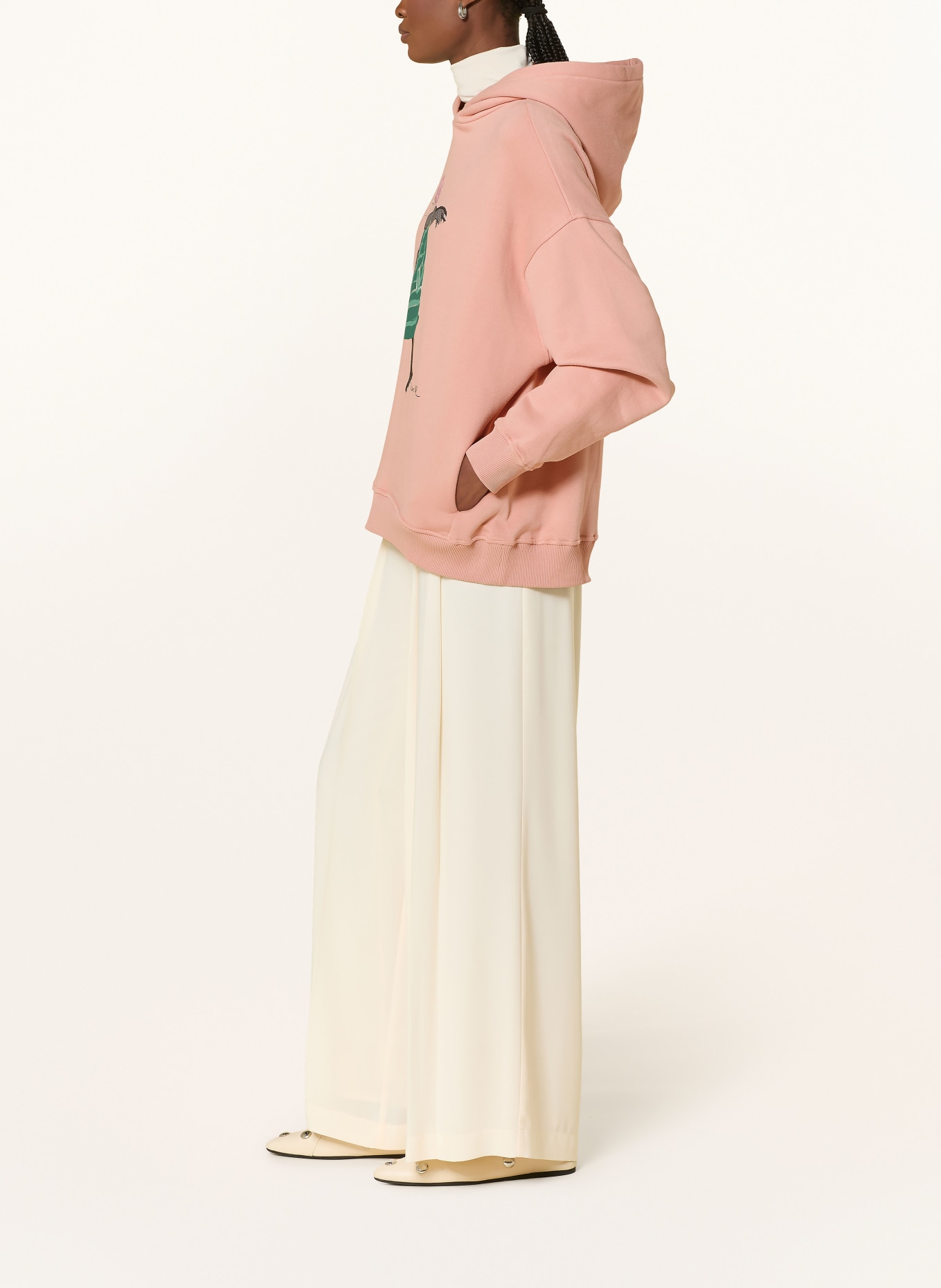 kera till Hoodie: ROSE / BLACK
