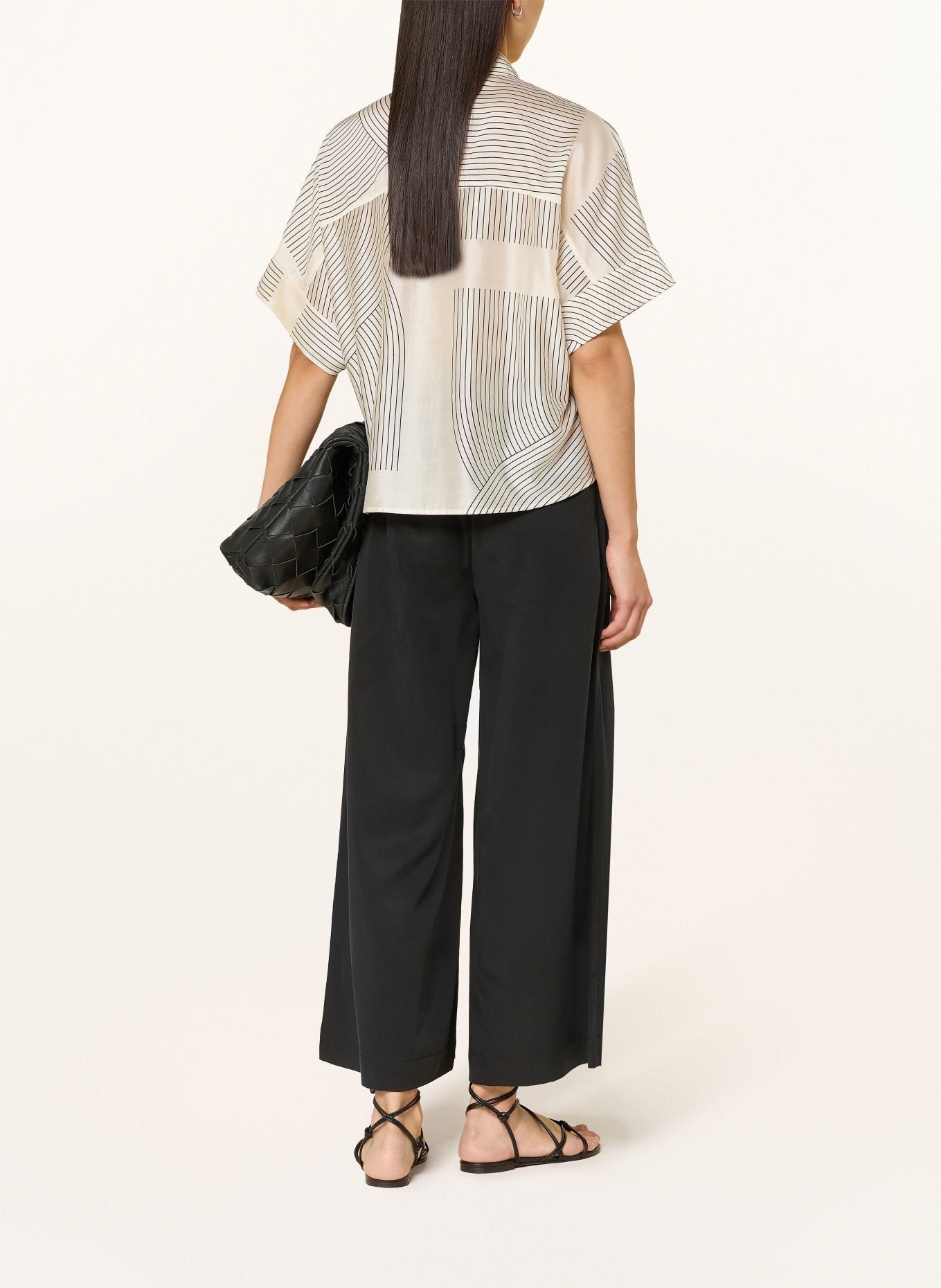 someday Hemdbluse ZULIN: CREME / SCHWARZ