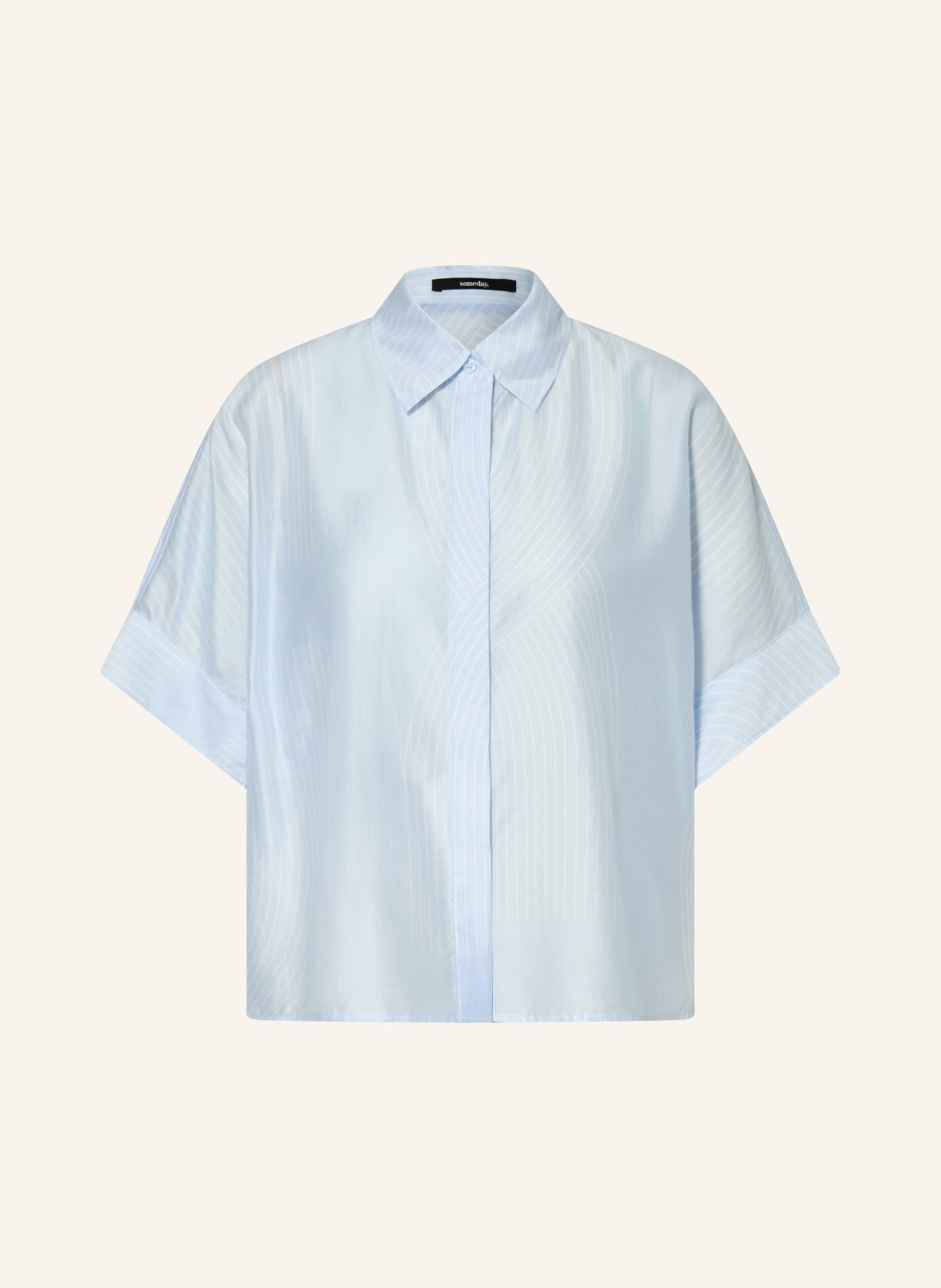 someday Hemdbluse ZULIN: HELLBLAU / WEISS