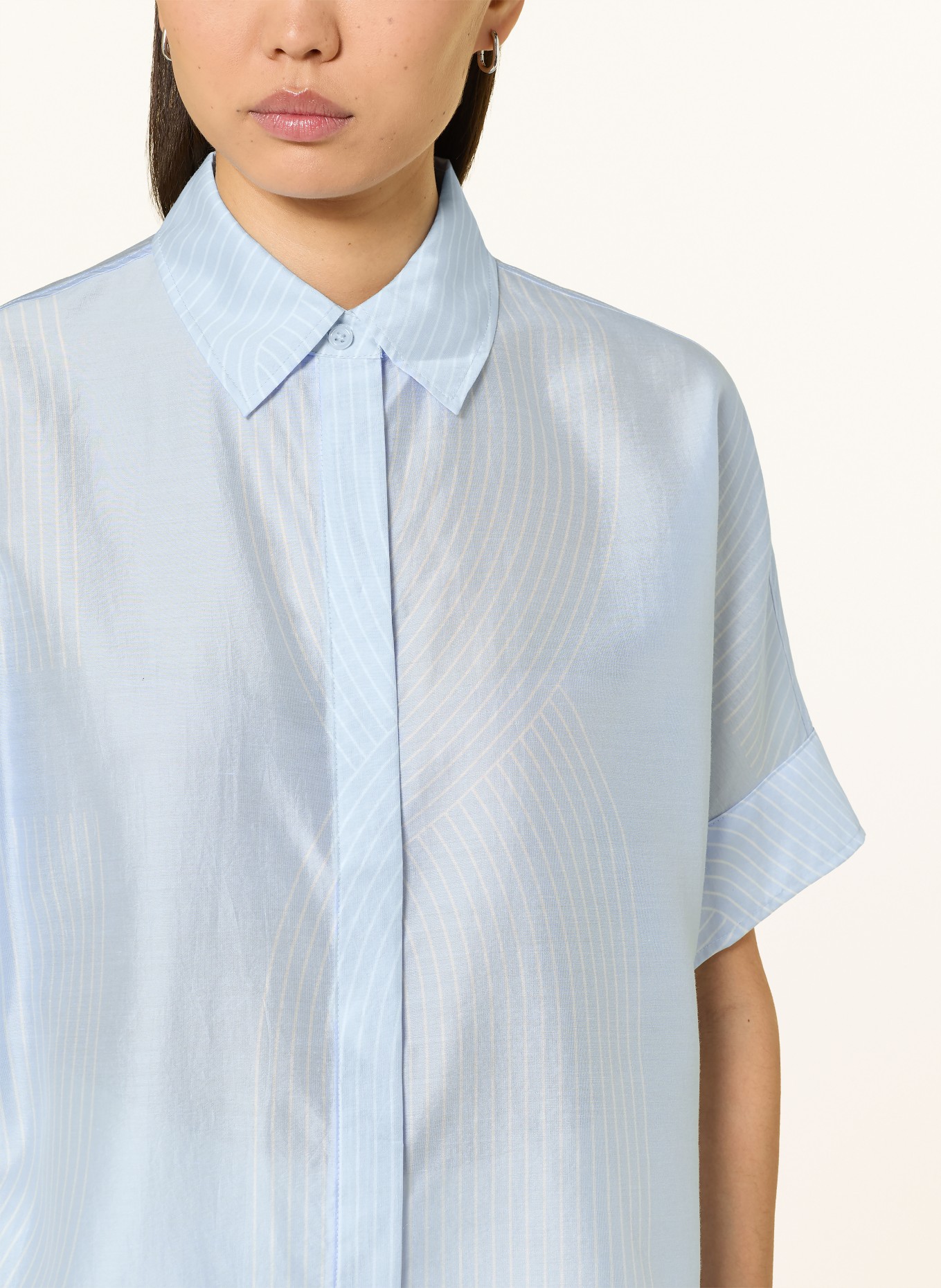 someday Hemdbluse ZULIN: HELLBLAU / WEISS