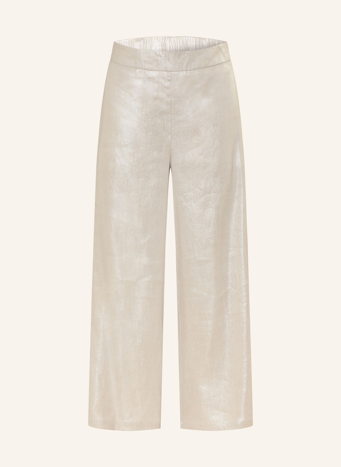 someday Spodnie typu culotte CATSBY z brokatową przędzą: PLATYNOWY