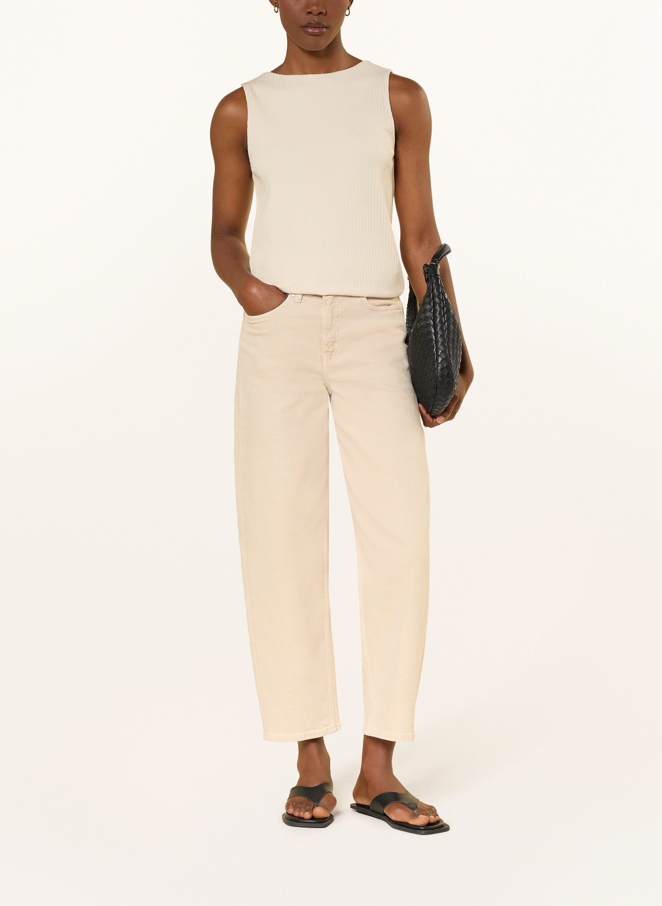 someday Haut en maille KAMIA: ÉCRU