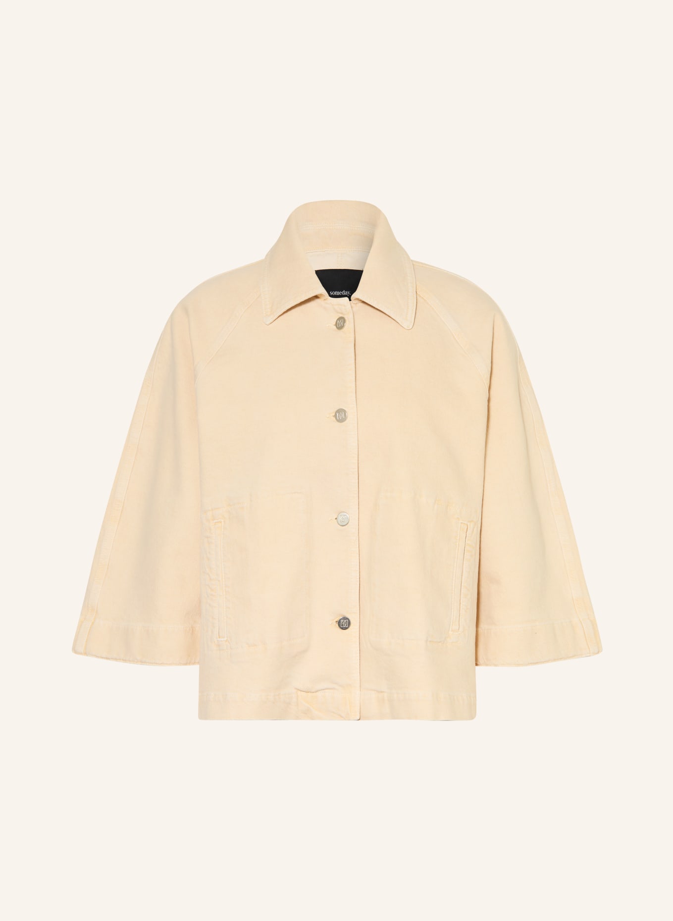 someday Kastenjacke NYELLE mit 3/4-Arm: HELLBRAUN