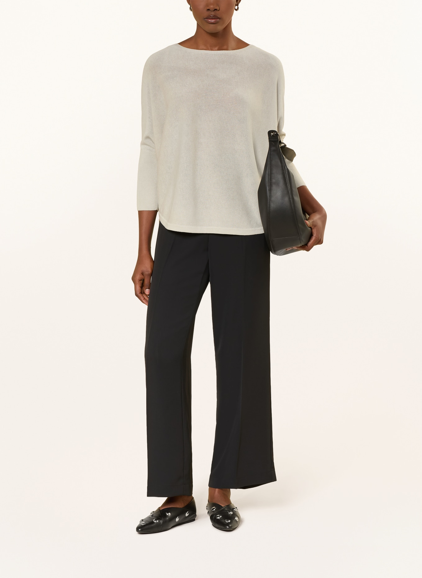 someday TIRAJA-trui met 3/4-mouwen: TAUPE