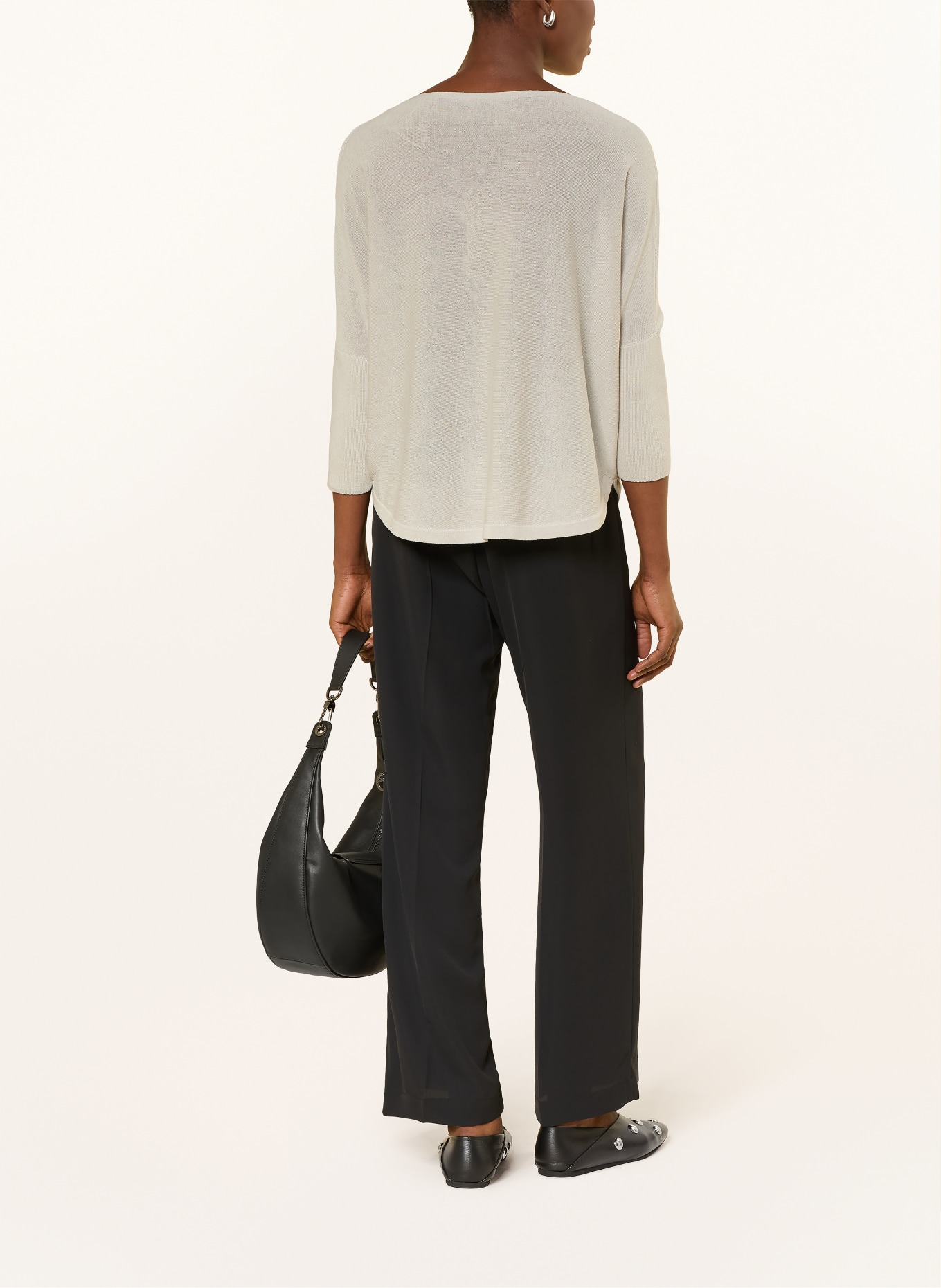 someday TIRAJA-trui met 3/4-mouwen: TAUPE