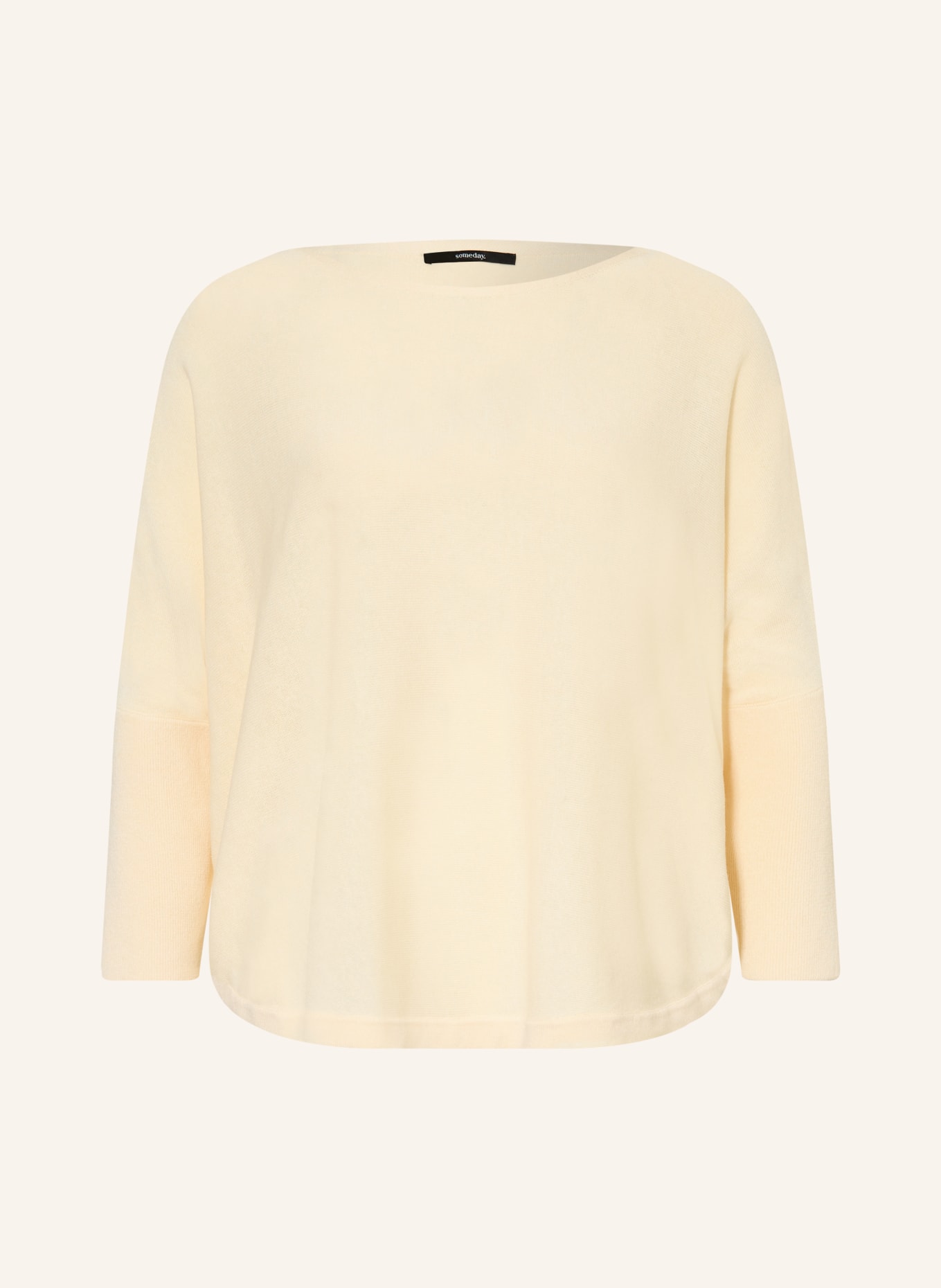 someday TIRAJA-trui met 3/4-mouwen: LICHTGEEL