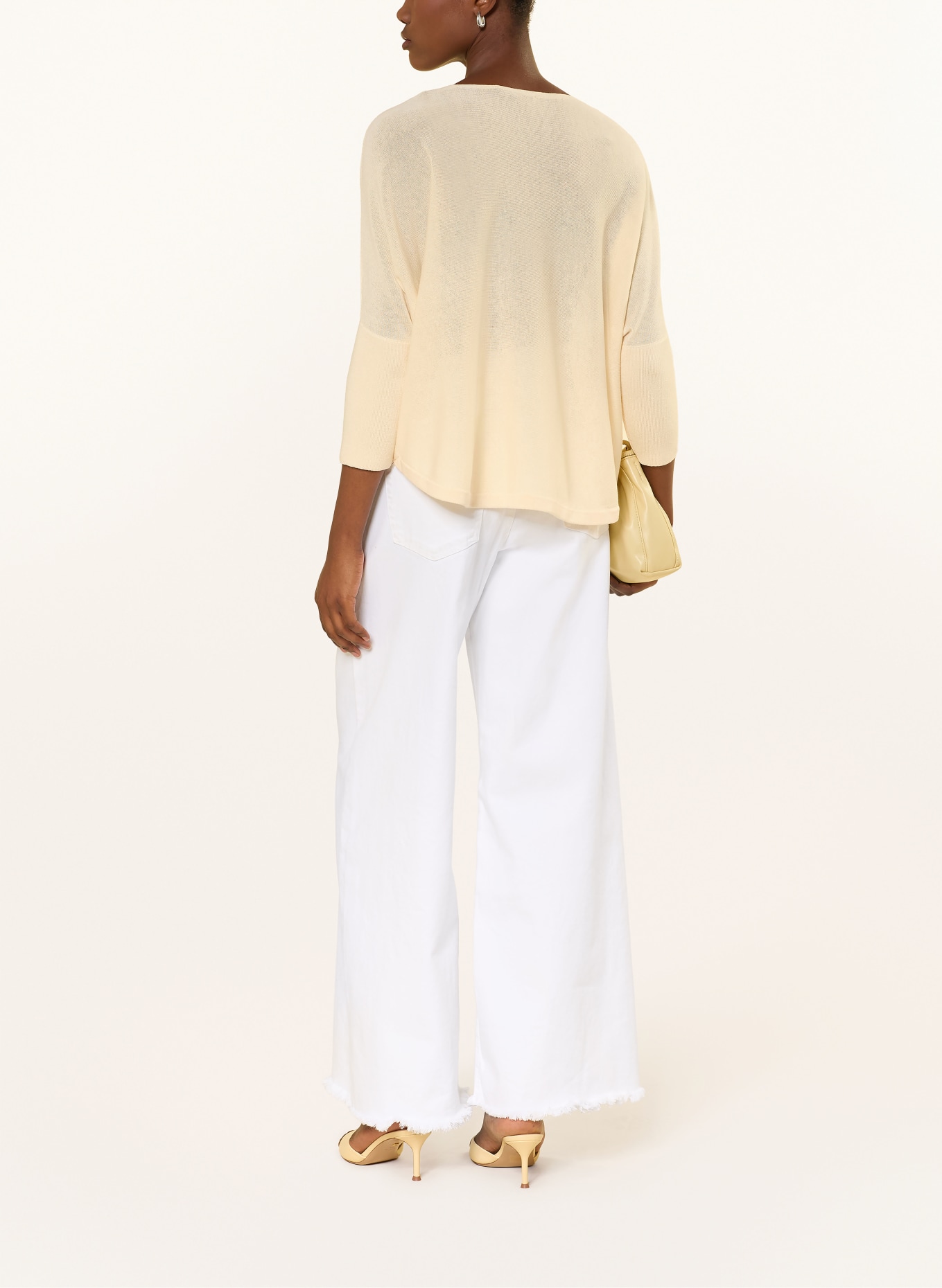 someday TIRAJA-trui met 3/4-mouwen: LICHTGEEL