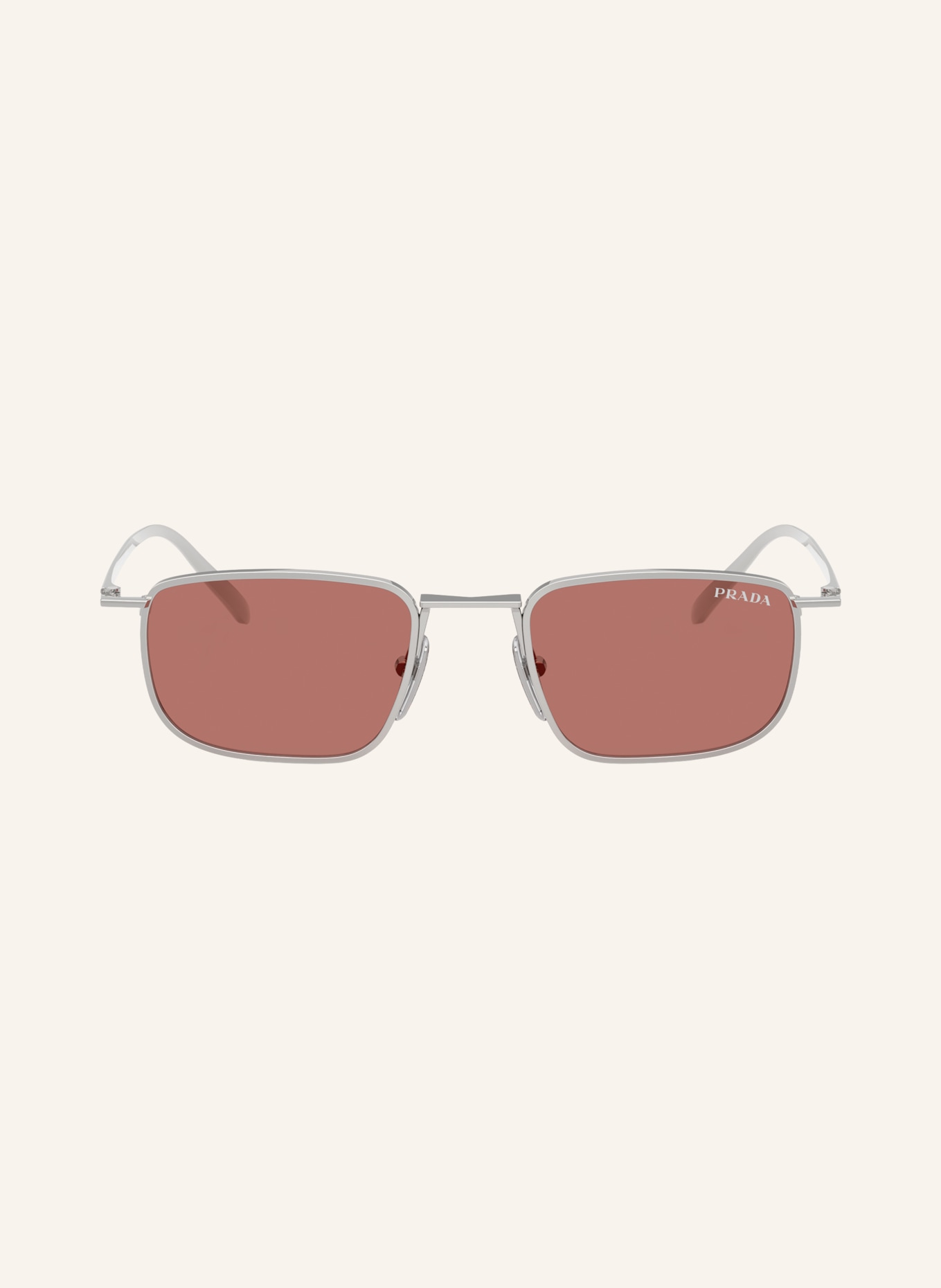 PRADA Sonnenbrille PR D52S: SILBER/ ROT