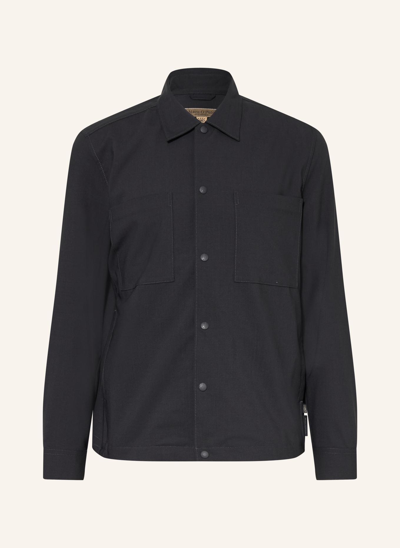 Marc O'Polo Overshirt: MÖRKBLÅ