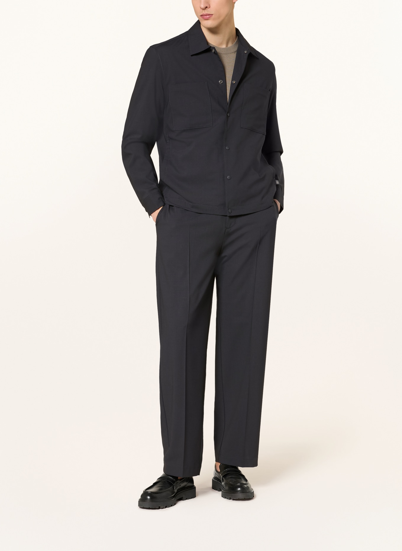 Marc O'Polo Overshirt: MÖRKBLÅ
