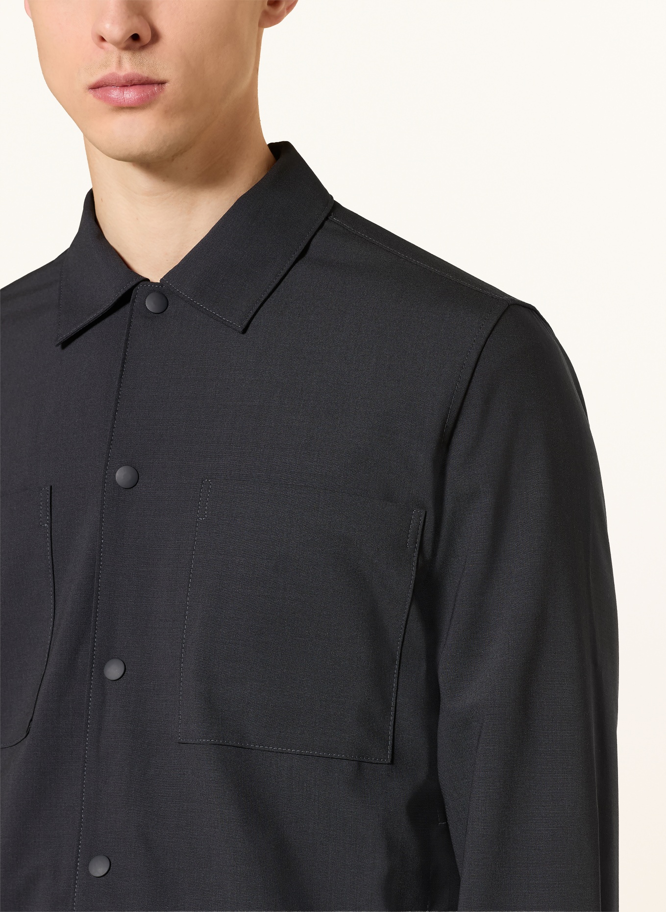 Marc O'Polo Overshirt: MÖRKBLÅ
