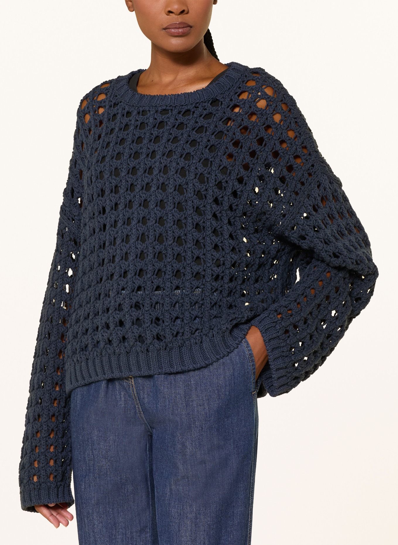 Juvia Sweter MIRJA: GRANATOWY