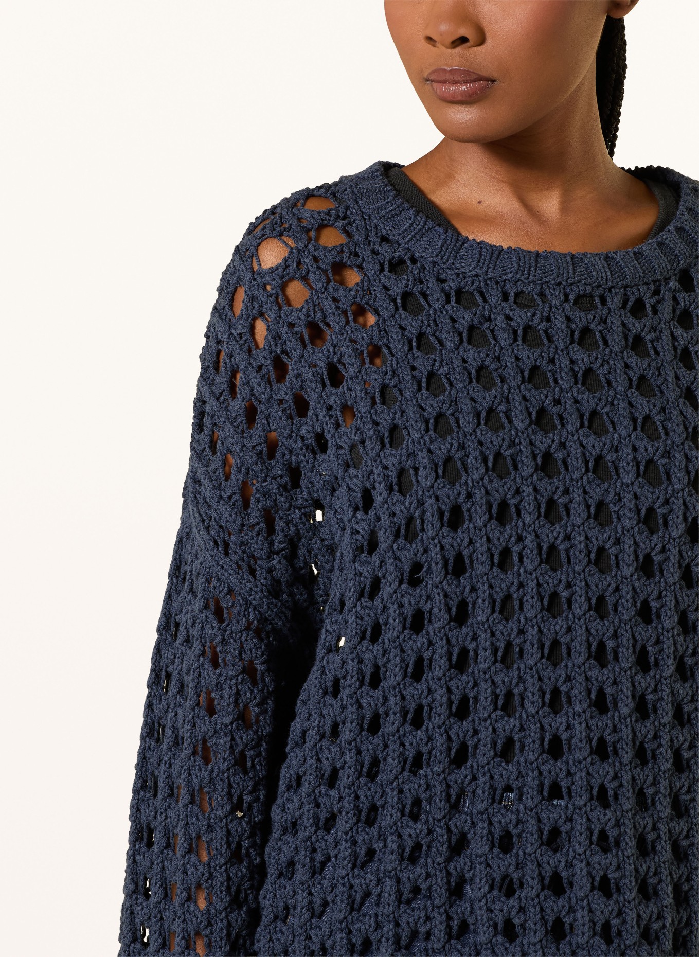Juvia Sweter MIRJA: GRANATOWY