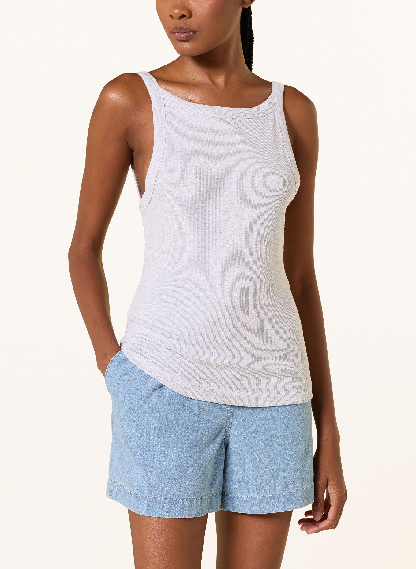 Juvia ALISIA Top: LIGHT GRAY