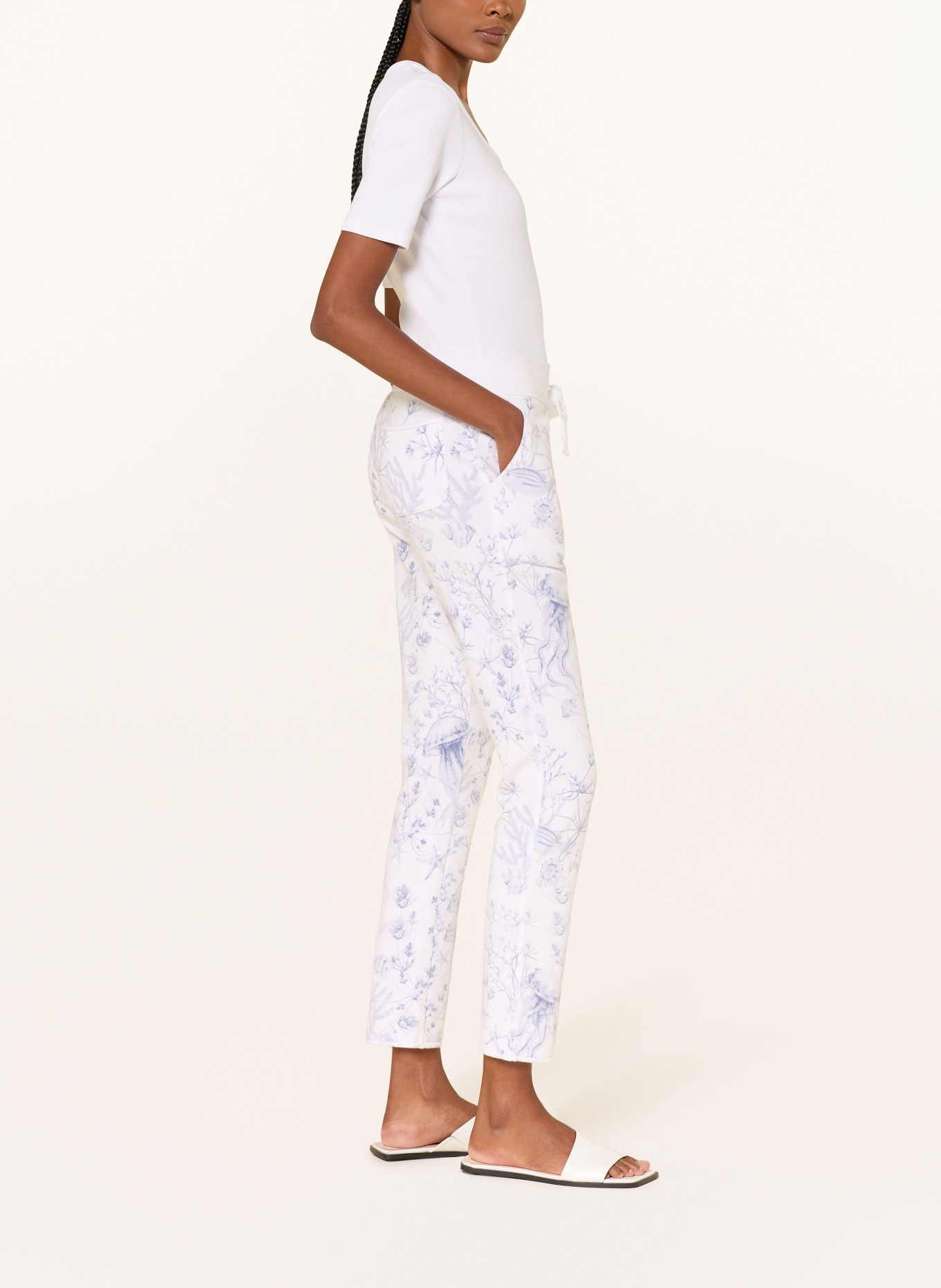 Juvia Sweatpants SMILLA: BLAU / WEISS