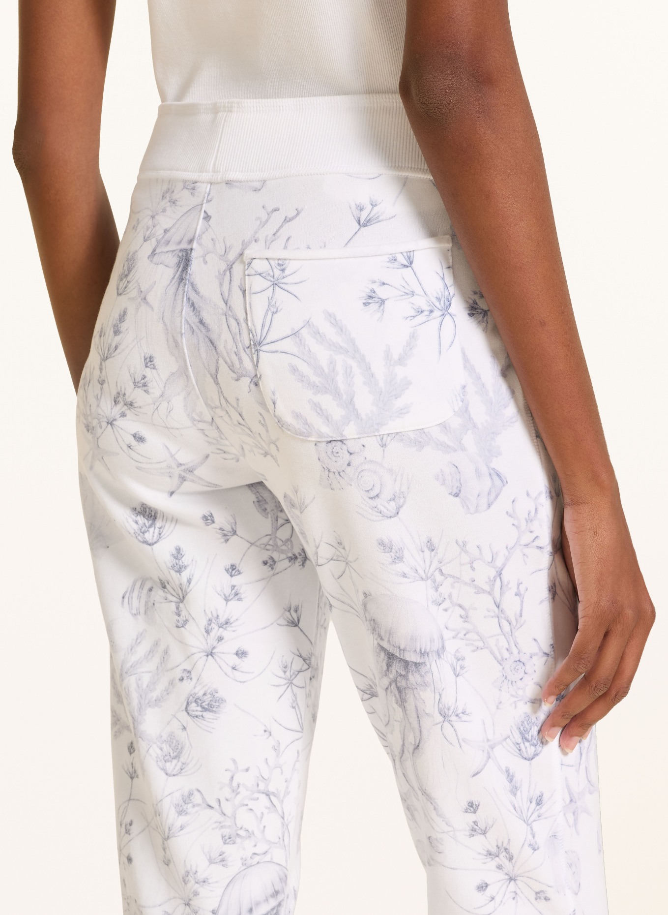 Juvia Sweatpants SMILLA: BLAU / WEISS