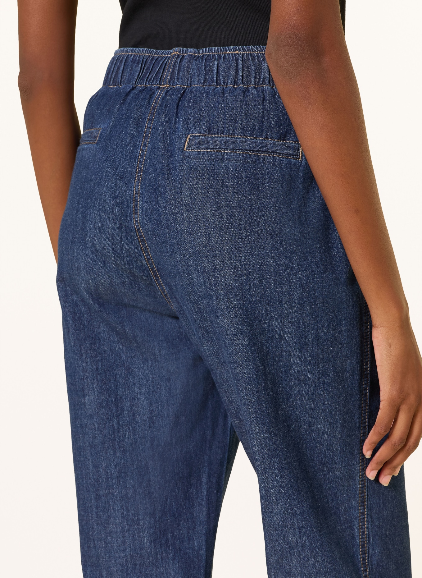Juvia WENDY Cropped Jeans: DARK BLUE