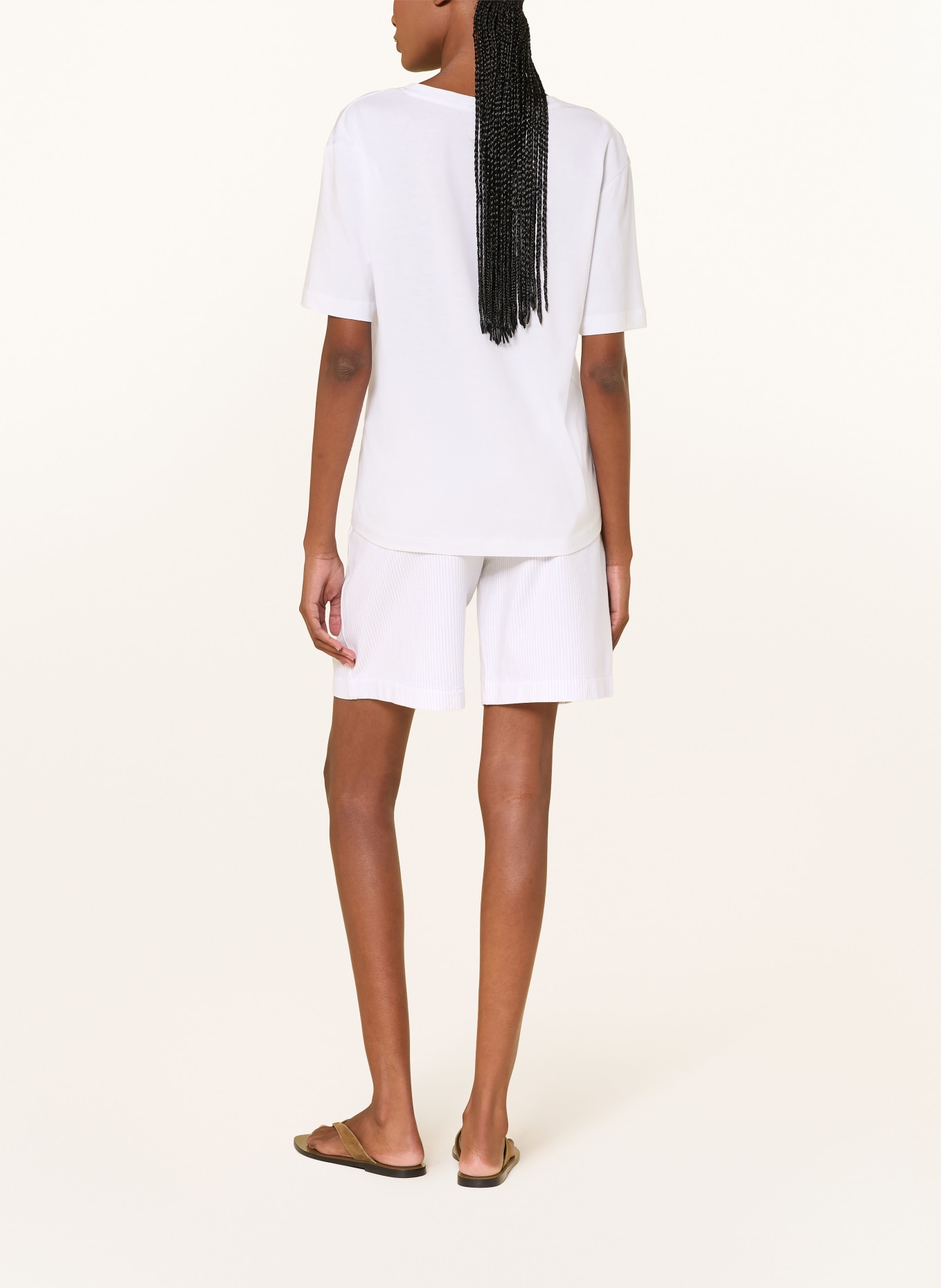 Juvia Sweatshorts BRENDA: LICHTGRIJS / WIT