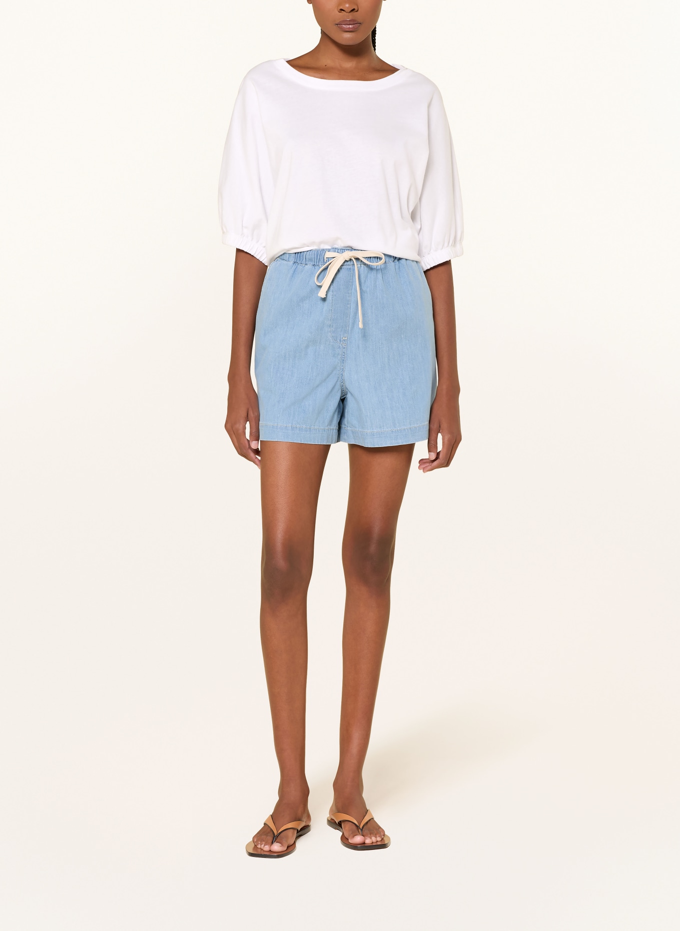 Juvia T-Shirt JOLIE mit 3/4-Arm: WEISS