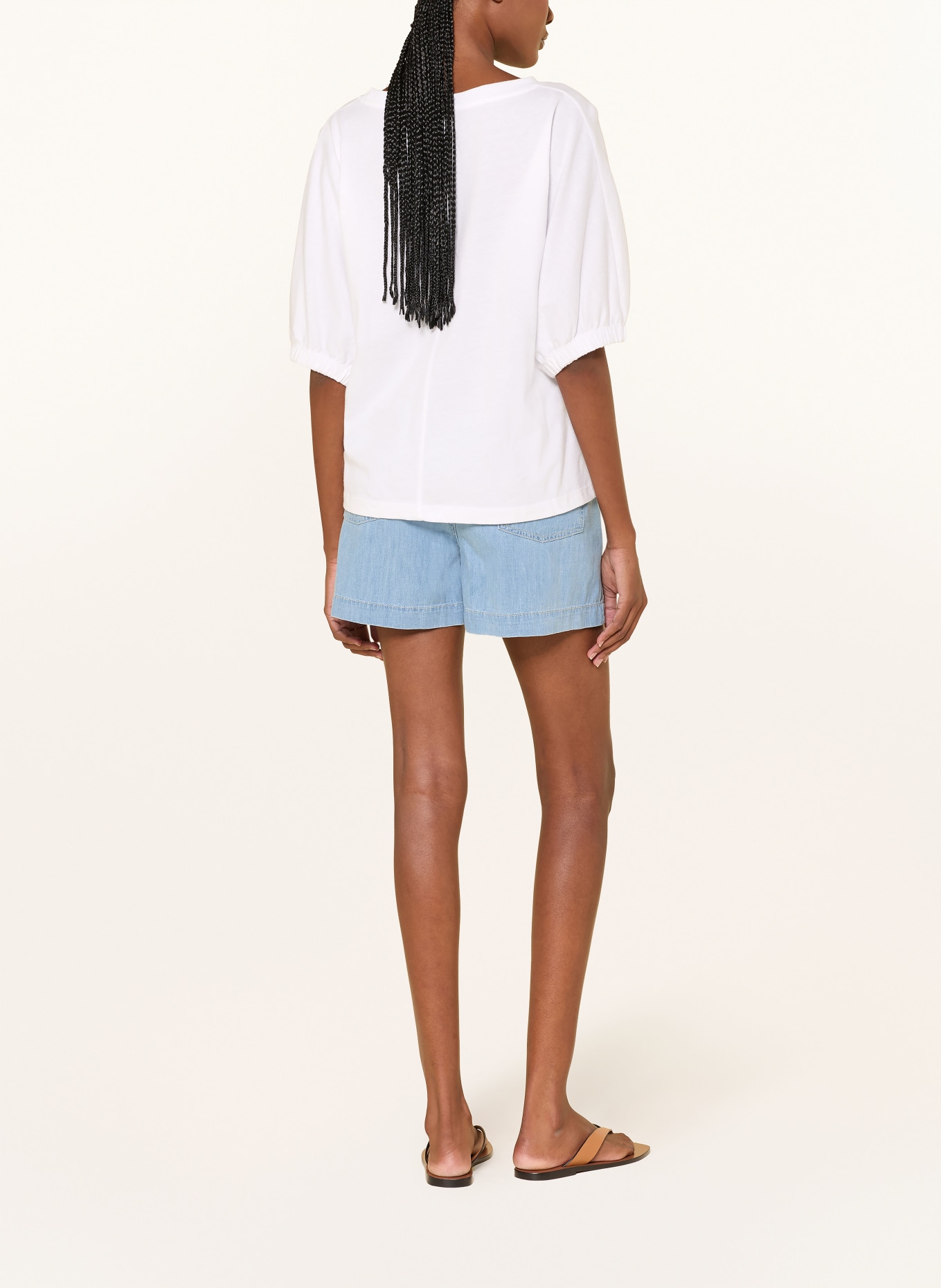 Juvia T-Shirt JOLIE mit 3/4-Arm: WEISS