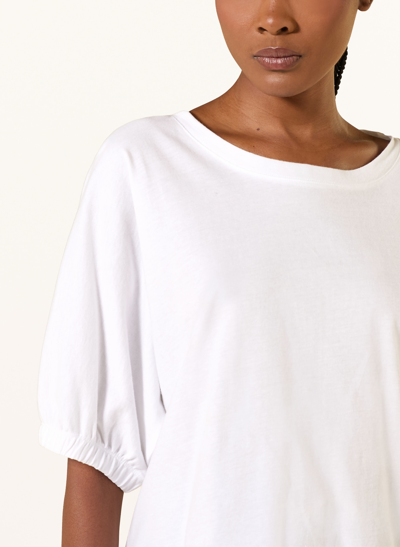 Juvia T-Shirt JOLIE mit 3/4-Arm: WEISS