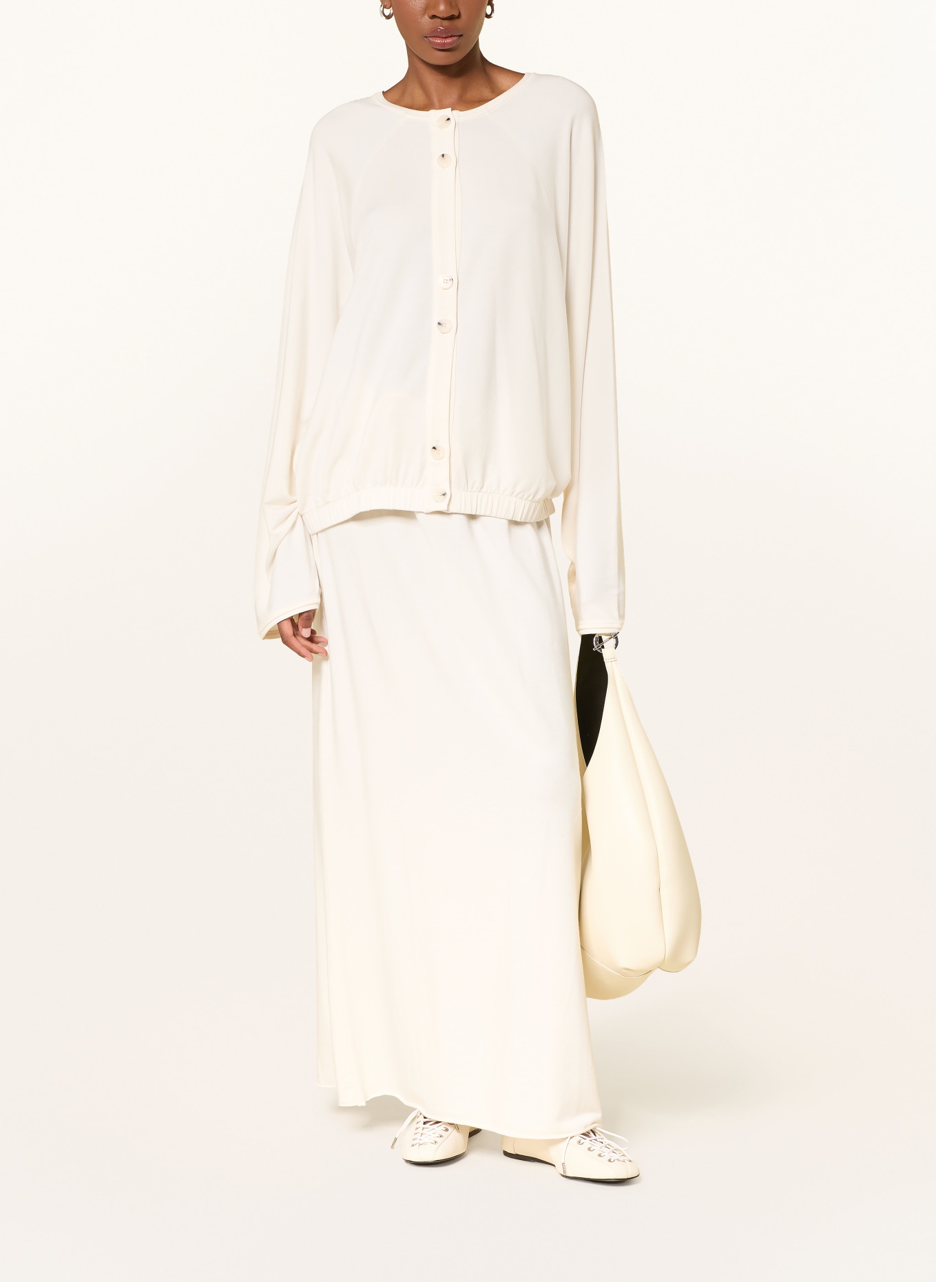 black palms BRIONA Oversized Blouse Shirt: CREAM
