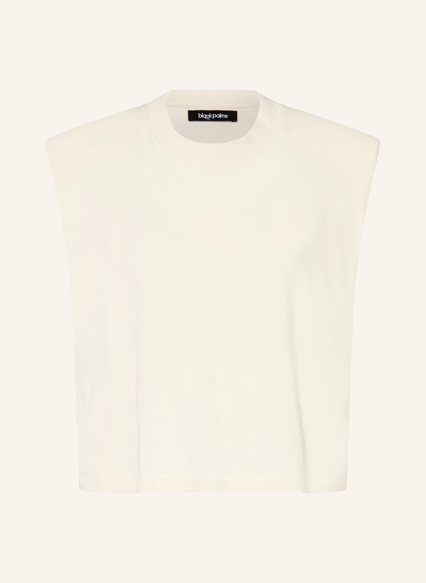 black palms Top ICONIC: CREAM