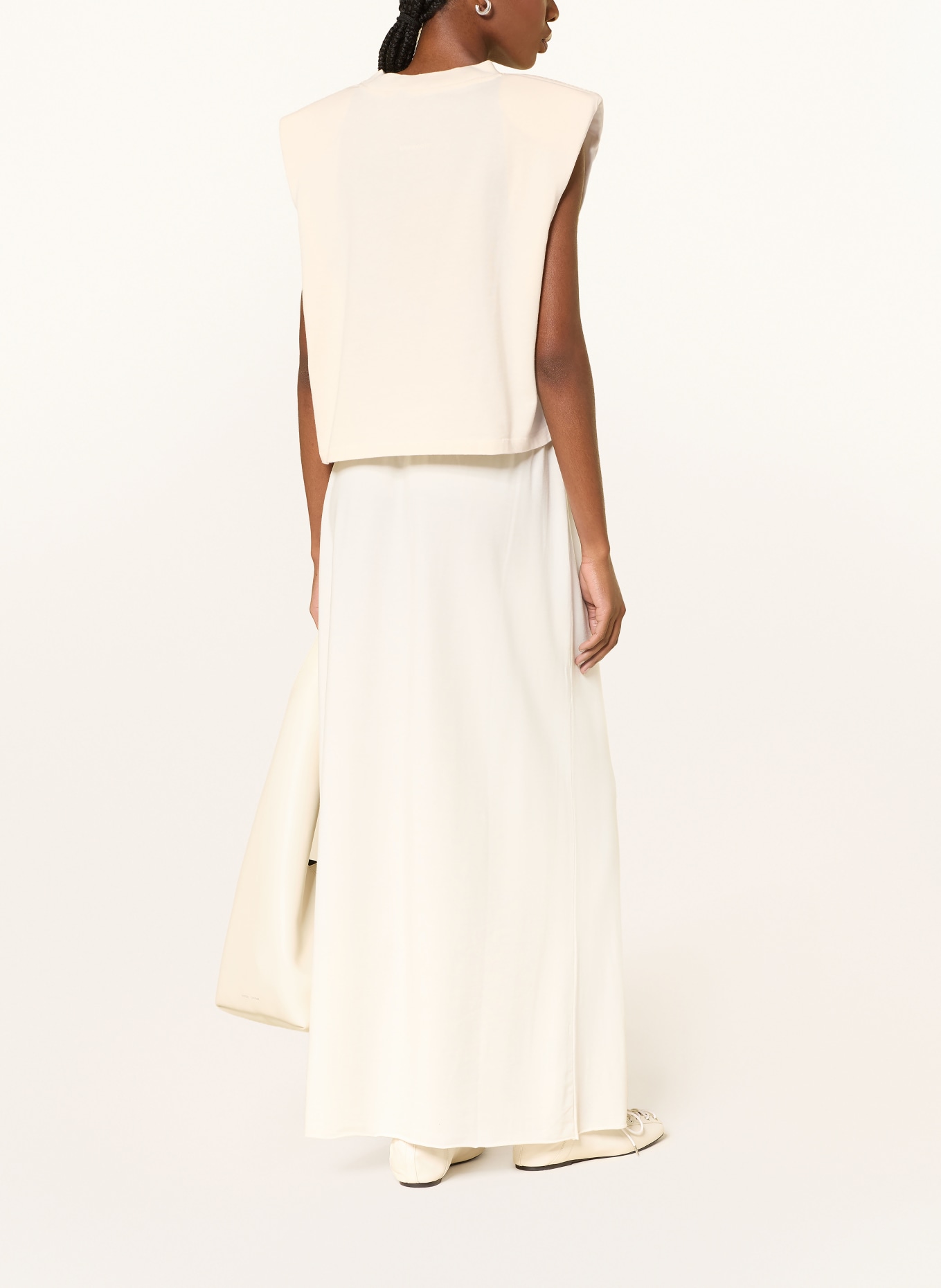 black palms Top ICONIC: CREAM