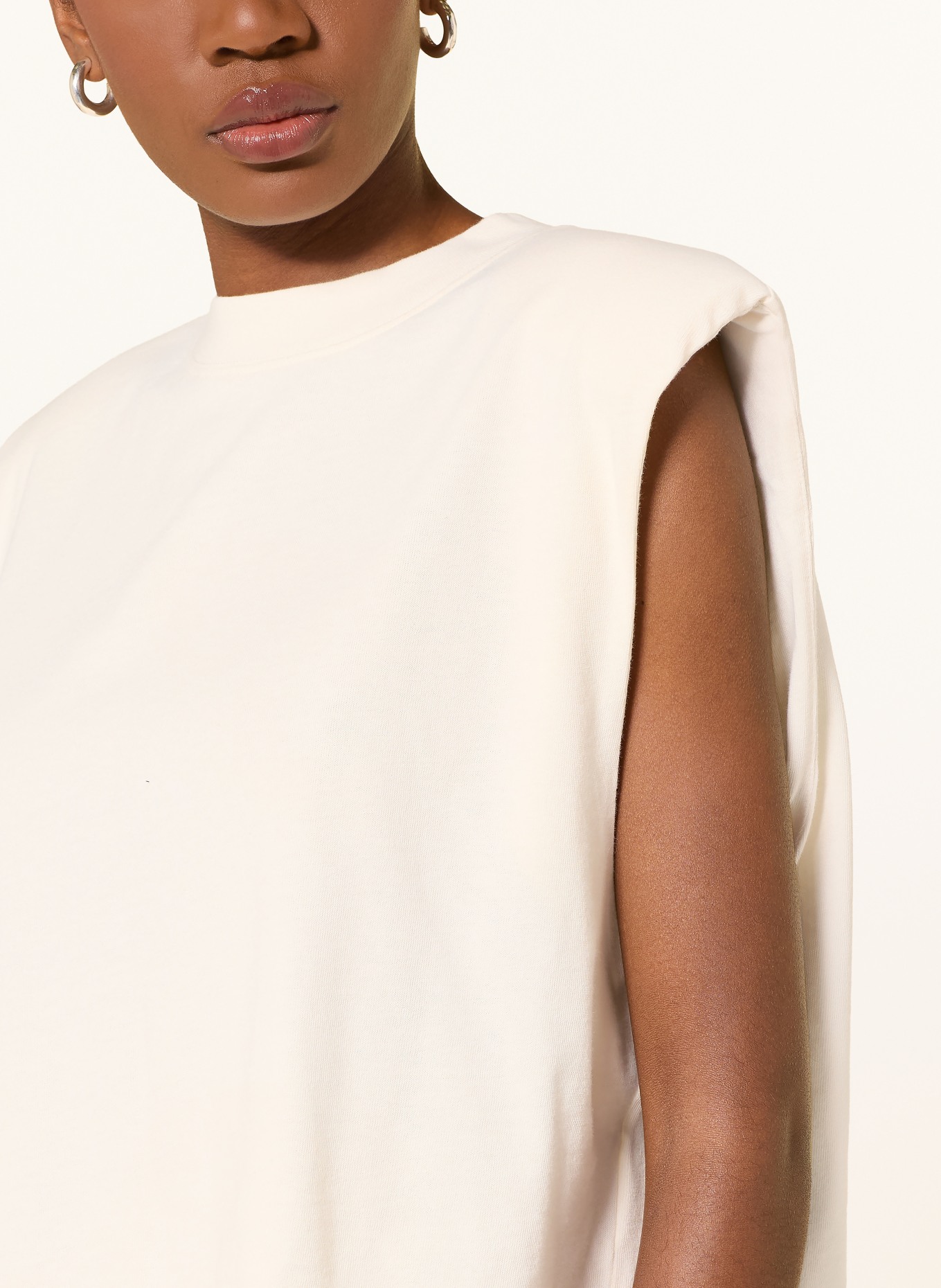 black palms Top ICONIC: CREAM