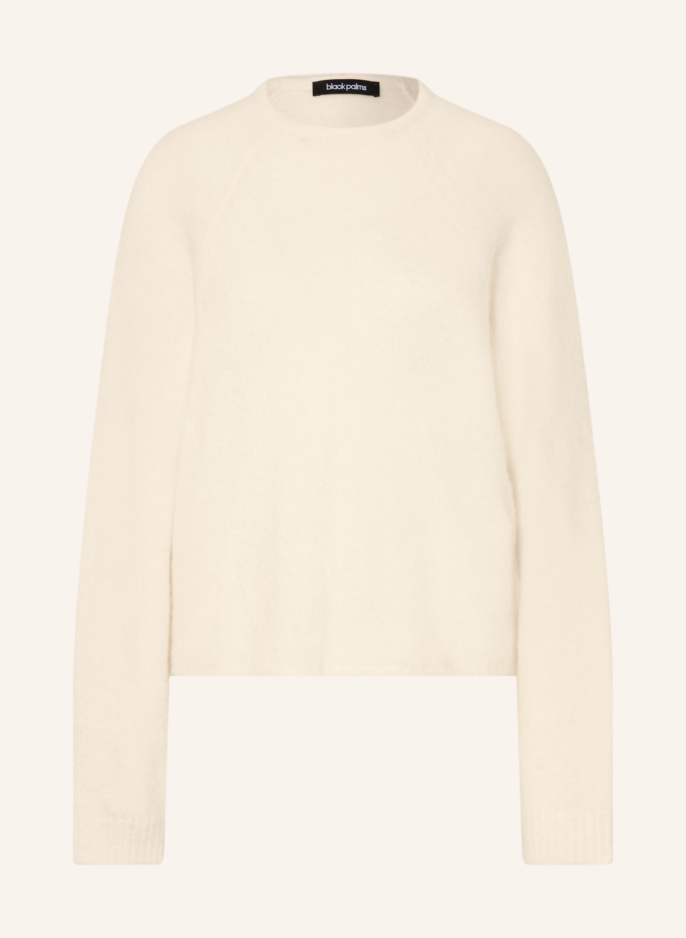black palms Pullover GRACIEH mit Alpaka und Cut-out: CREME