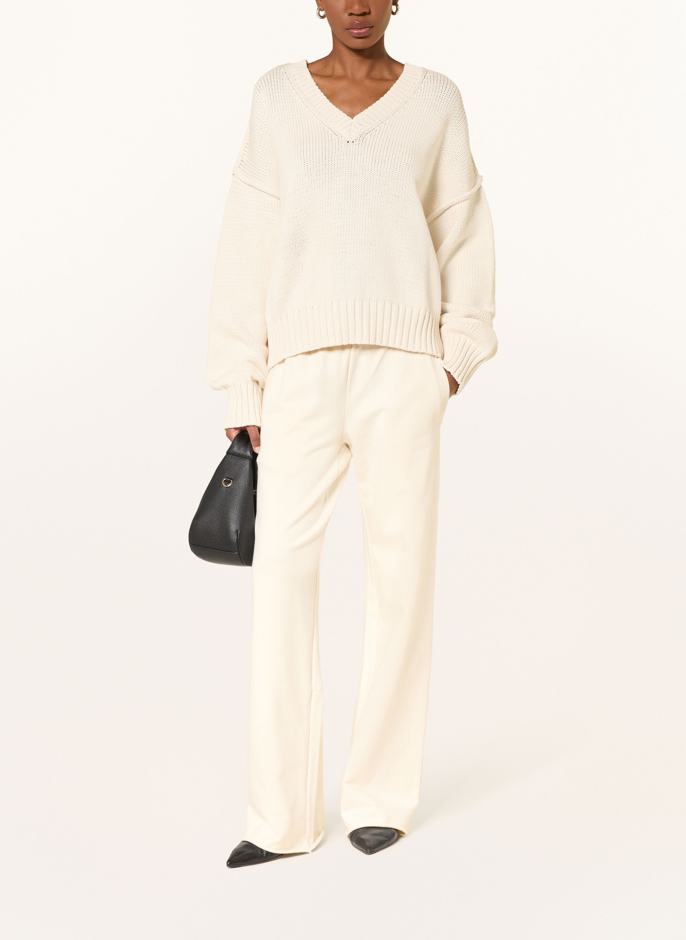 black palms TIRAH Sweater: CREAM