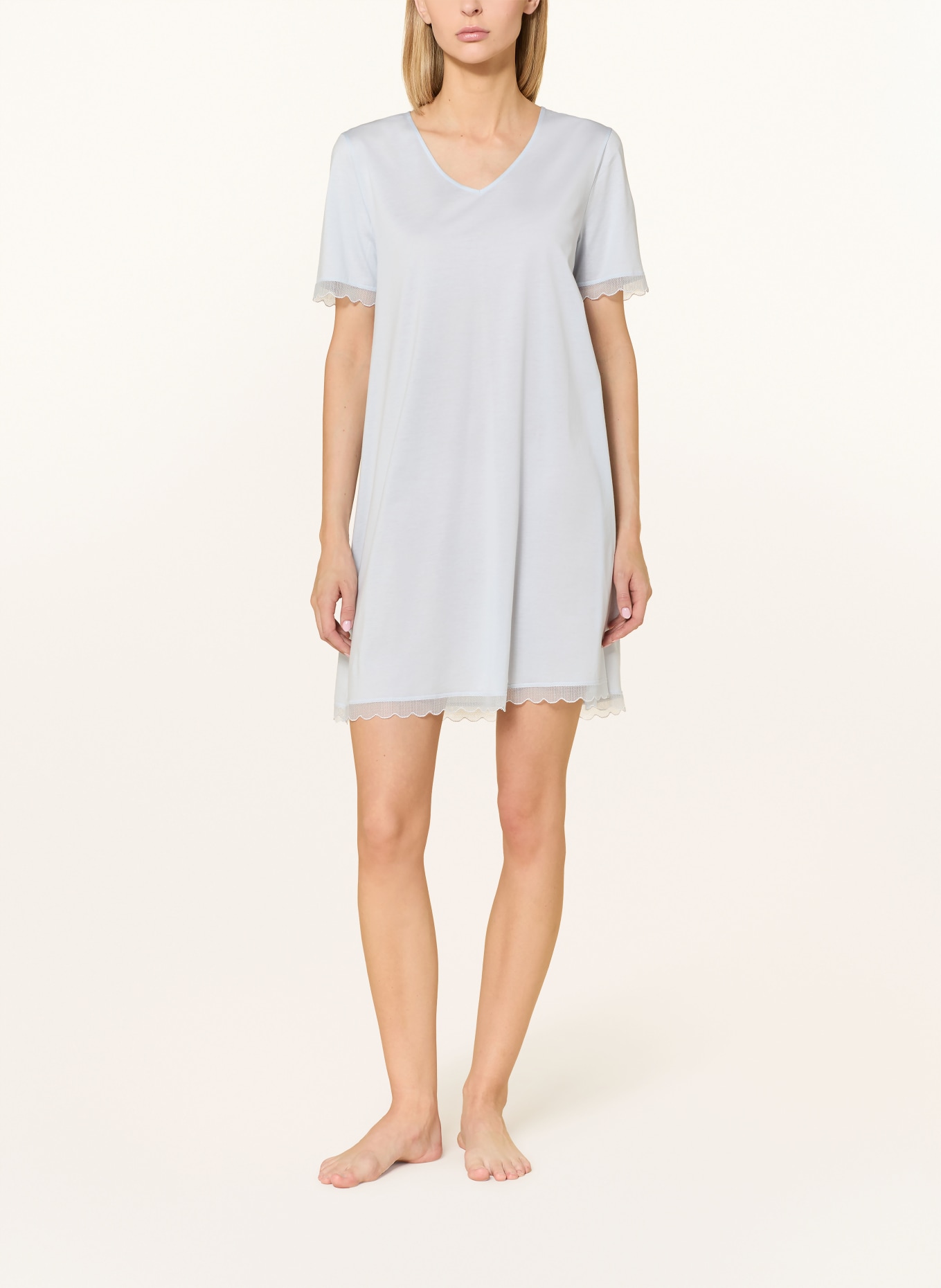 HANRO noční košile: TMAVĚ MODRÁ