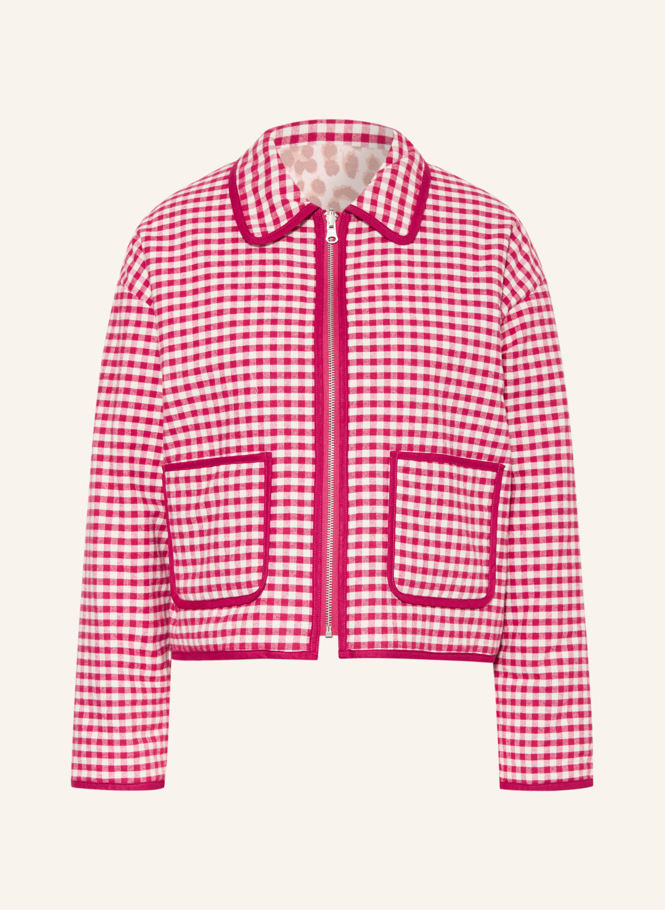 OH APRIL Jacke SOFIE zum Wenden: ROT / BRAUN / WEISS