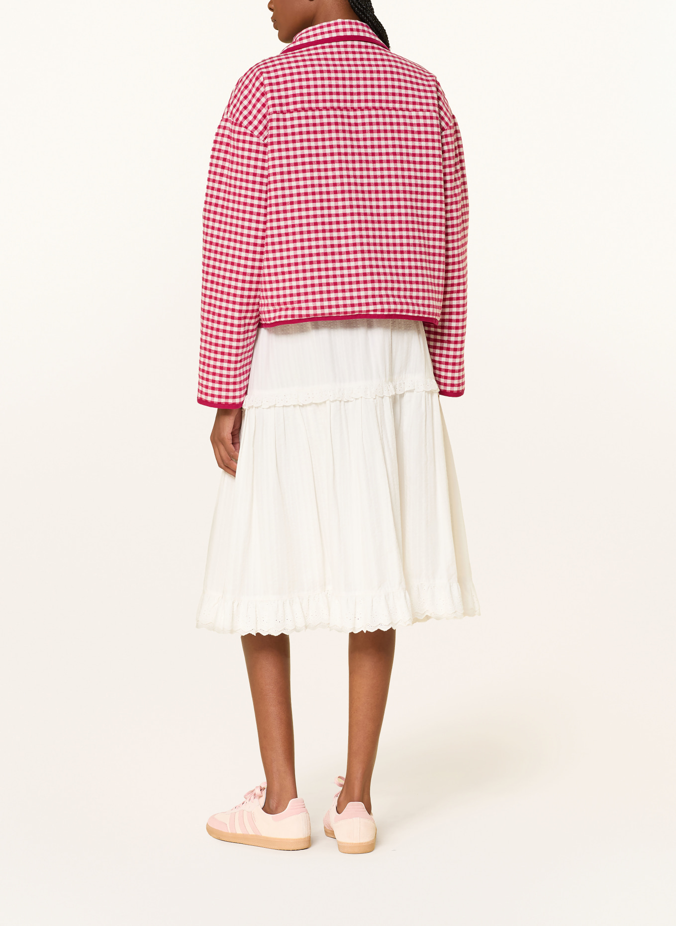 OH APRIL Jacke SOFIE zum Wenden: ROT / BRAUN / WEISS