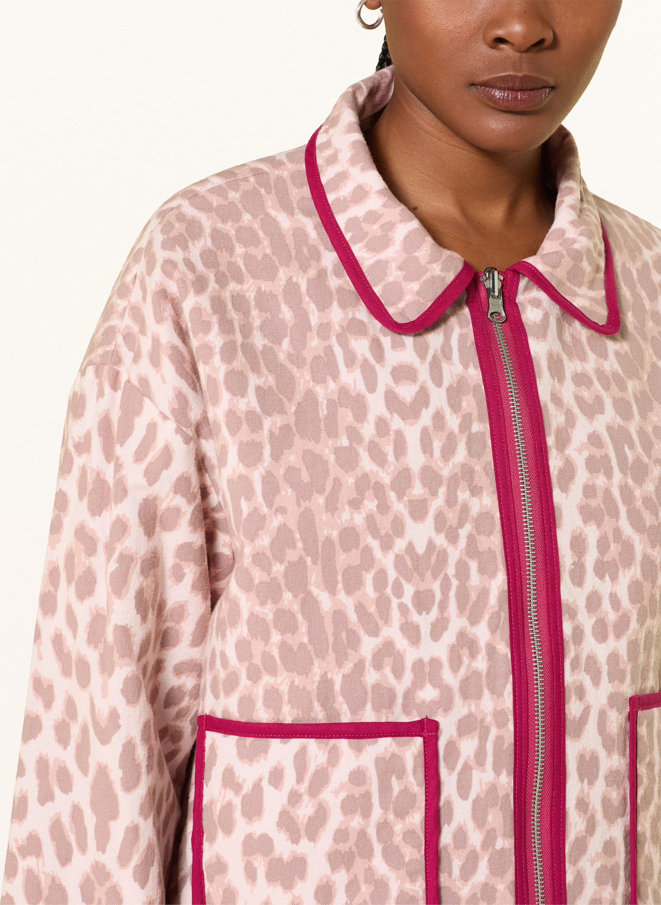 OH APRIL Jacke SOFIE zum Wenden: ROT / BRAUN / WEISS