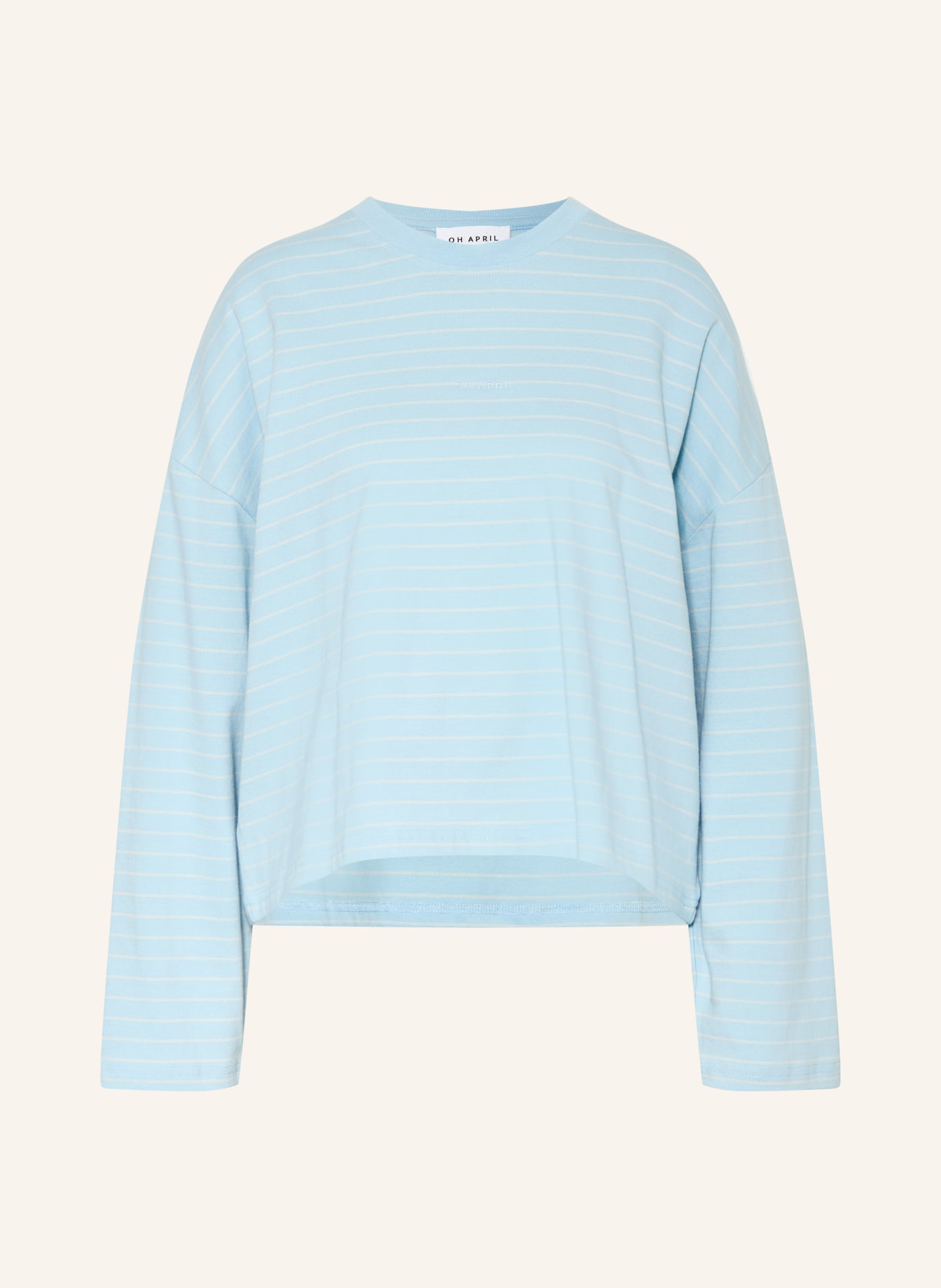OH APRIL Longsleeve HOT GIRLS: HELLBLAU / CREME / GRÜN