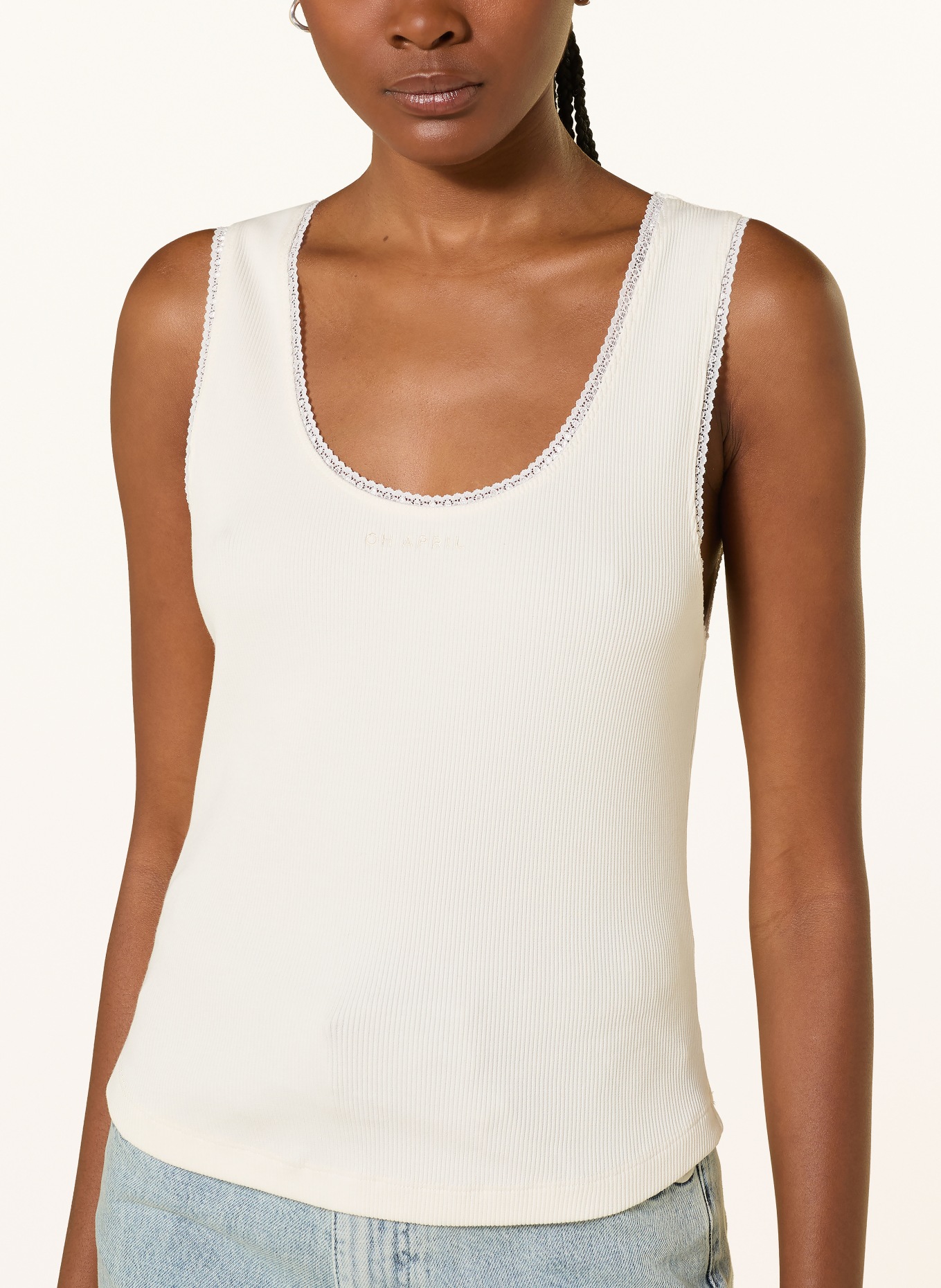 OH APRIL Top JOLIE: ECRU