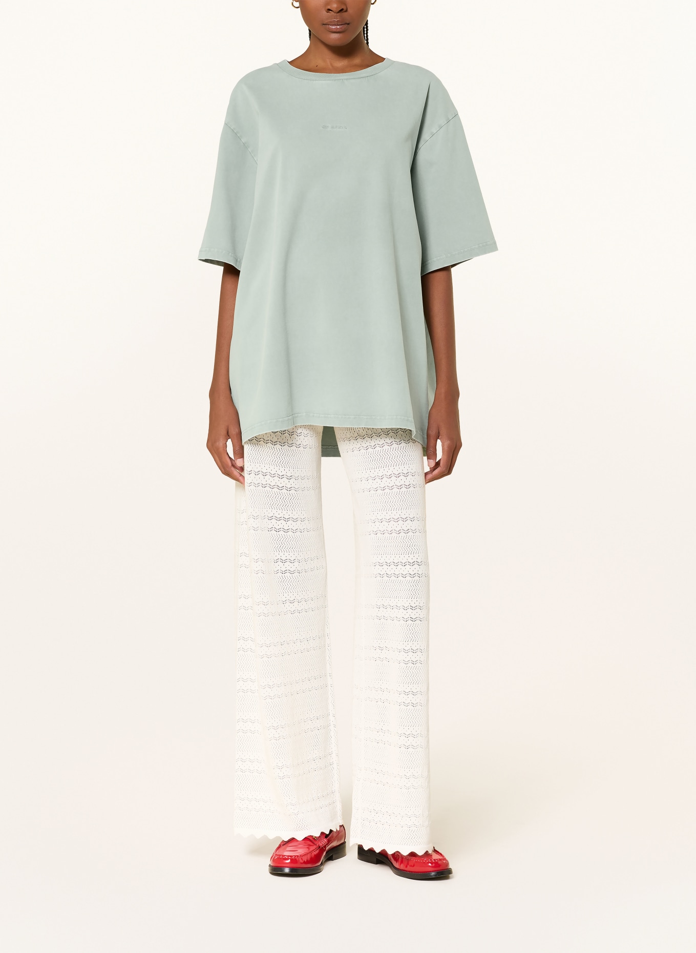 OH APRIL T-Shirt TOMATO GIRL: HELLGRÜN / ROT / GRÜN