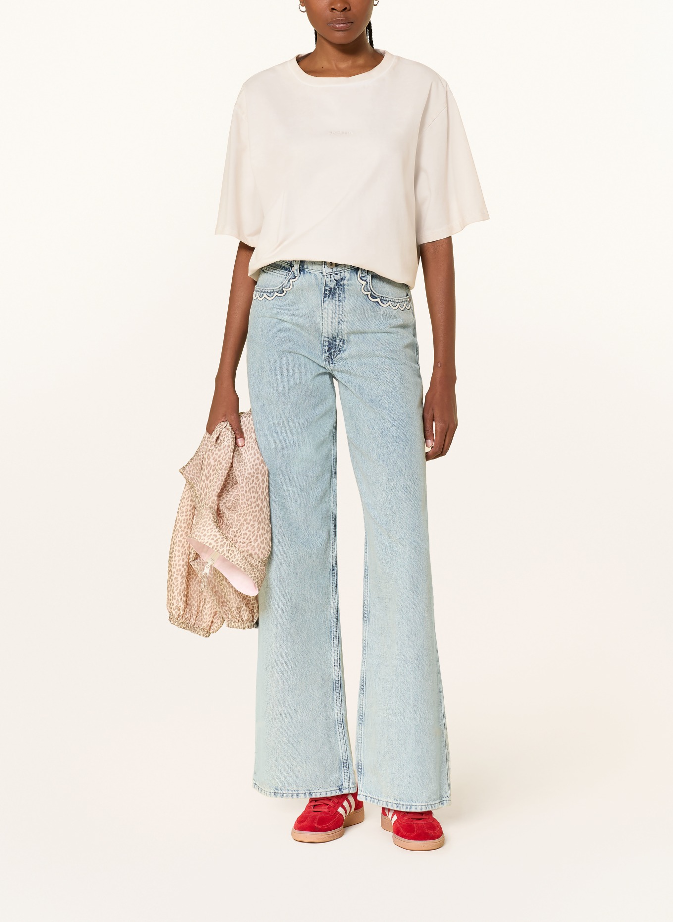 OH APRIL T-Shirt TOMATO GIRL: CREME / ROT / GRÜN